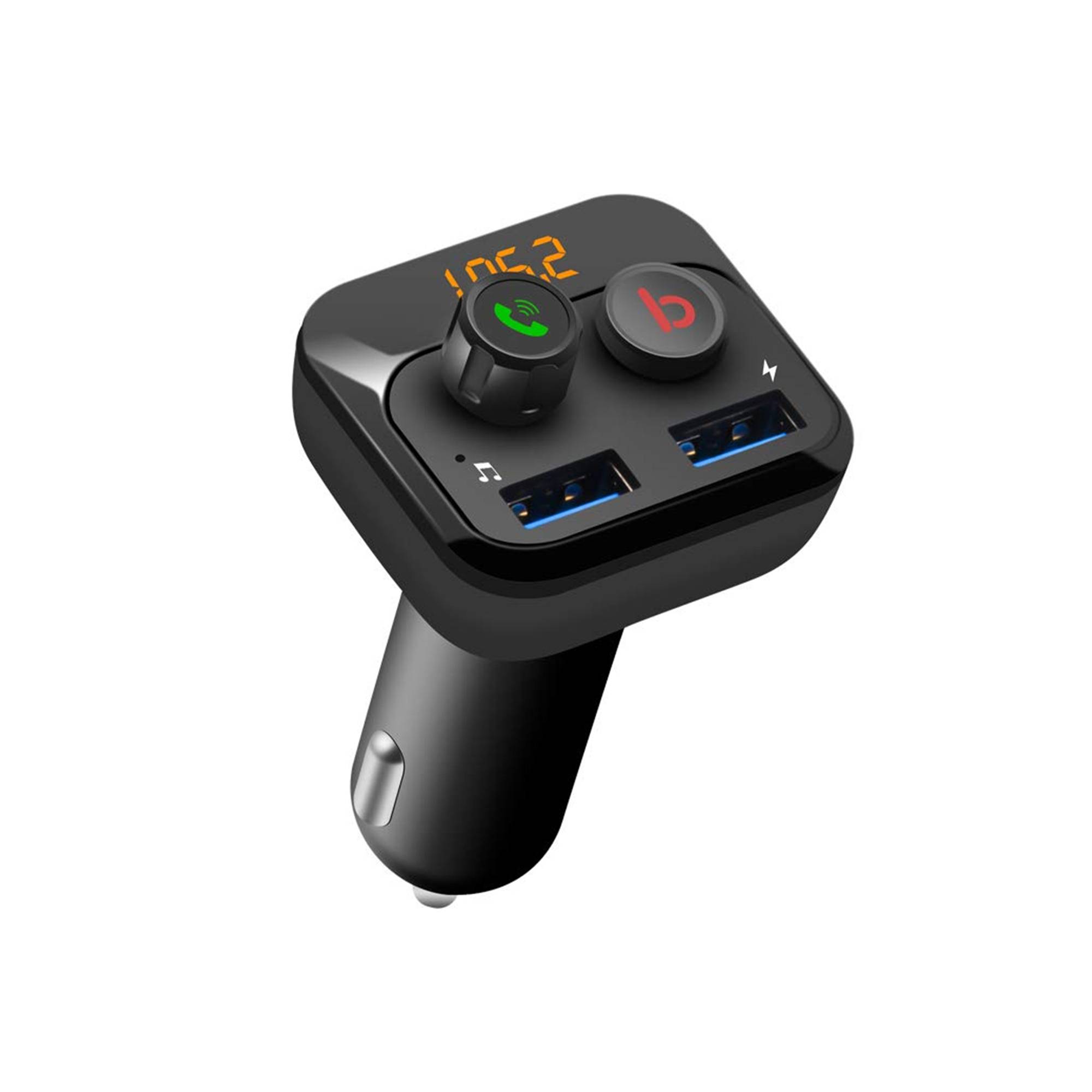 FM-Modulator PNI Valentine F250 Bluetooth 5.0, MP3-Player, FM-Sender, Micro-SD-Steckplatz, doppelter USB-Anschluss, schnelles Aufladen de