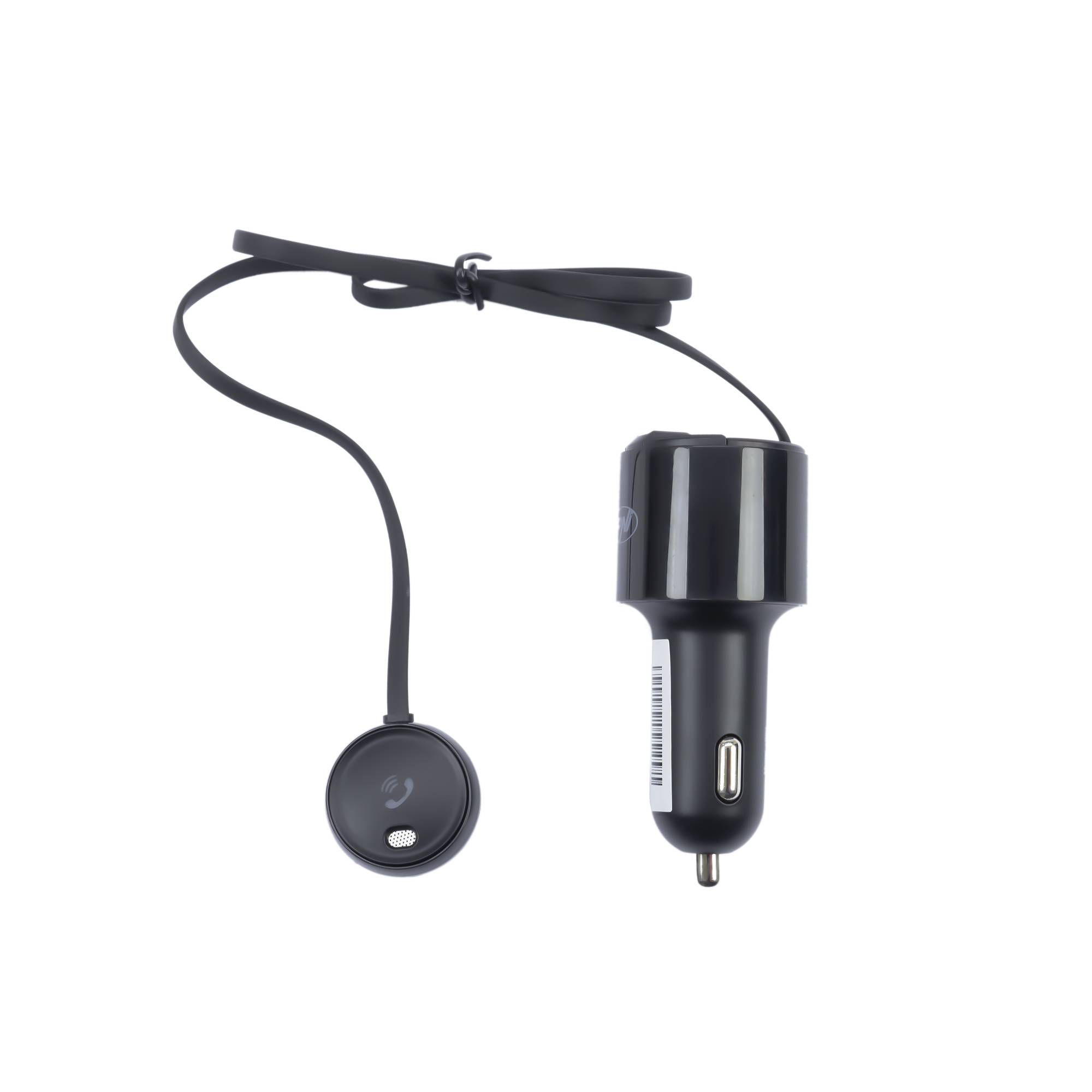 FM PNI Valentine V880-Modulator mit Mikrofon, Bluetooth 5.0, MP3-Player, FM-Sender, doppeltem USB-Anschluss, schnellem Laden von Mobilgeräten über