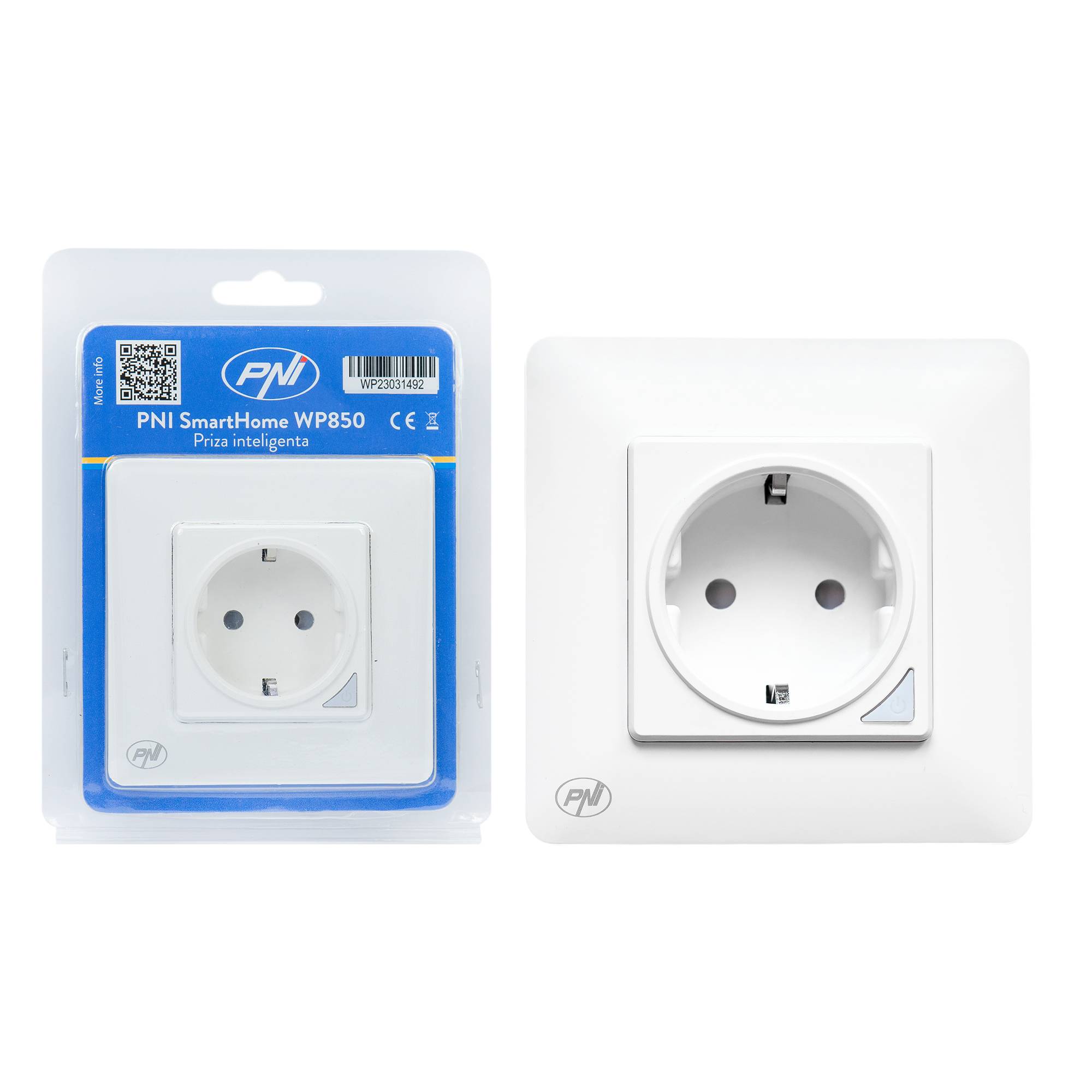 PNI SmartHome WP850 WiFi-Smart-Stecker, vergrabene Halterung, Internetsteuerung, dedizierte Tuya Smart-Anwendung, Amazon Alexa-kompatibel und
