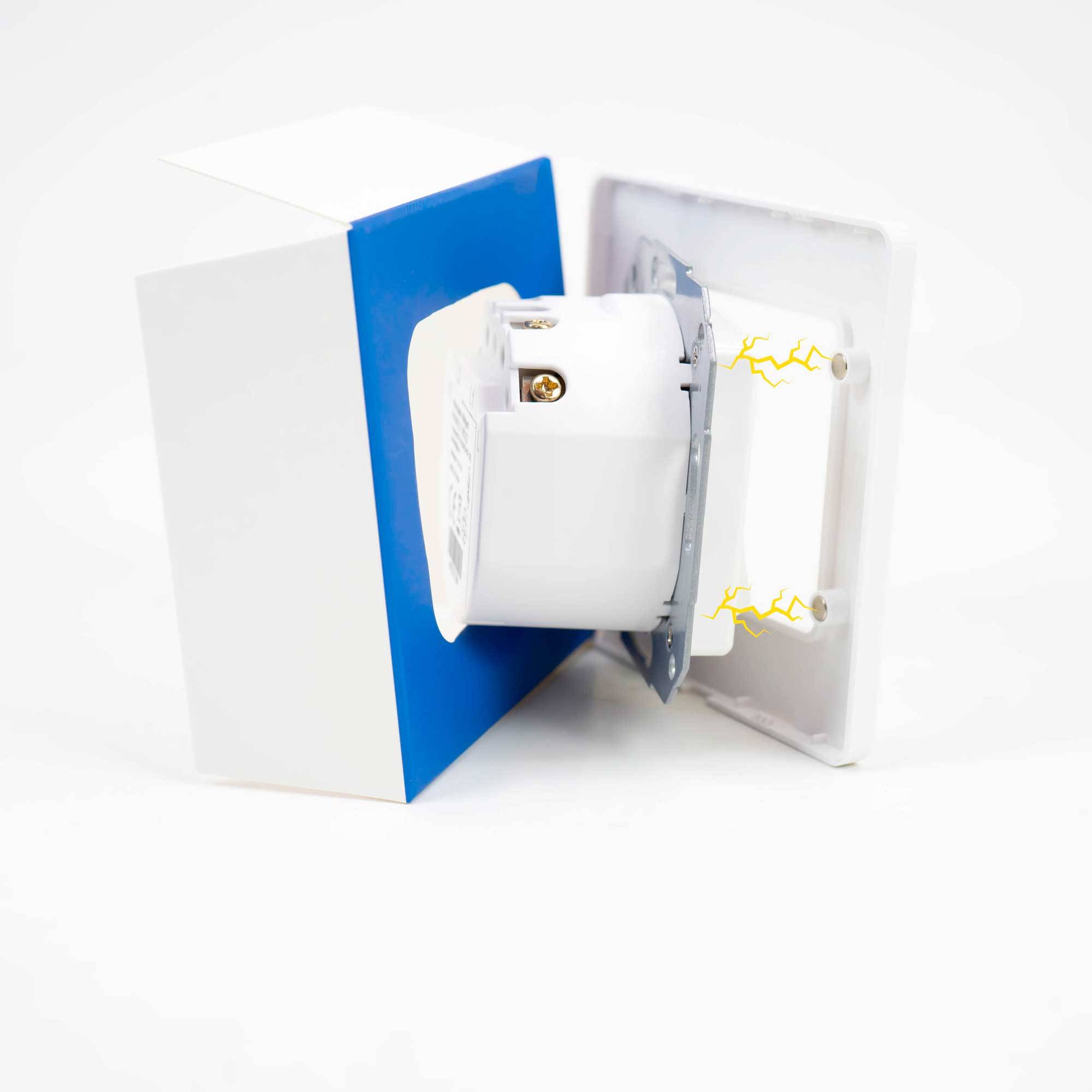PNI SmartHome WS222 Dualer Lichtschalter für die Internet-Lichtsteuerung mit kompatibler Tuya Smart App, Amazon Alexa und Google Home