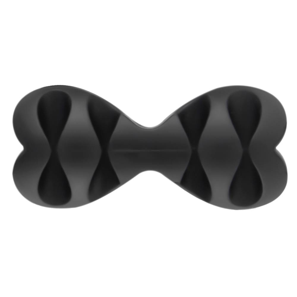 Multifunktions-Organizer PNI Tidy Clip 02 Kabel, flexibles Silikon, selbstklebend, für 8 4x2-Kabel mit 6 mm Durchmesser, schwarz, 2er-Set