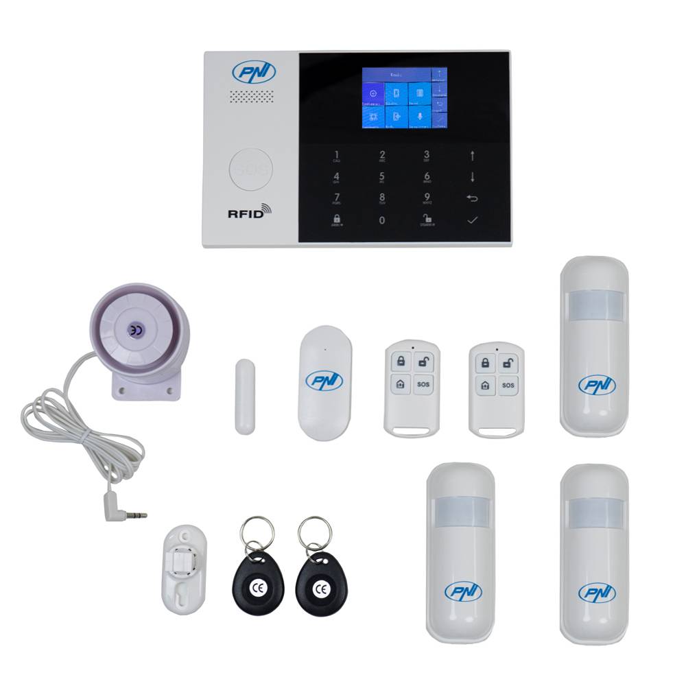 PNI SafeHouse HS550 Wifi GSM 3G Funkalarmsystem-Kit und 2 zusätzliche HS003-Bewegungssensoren