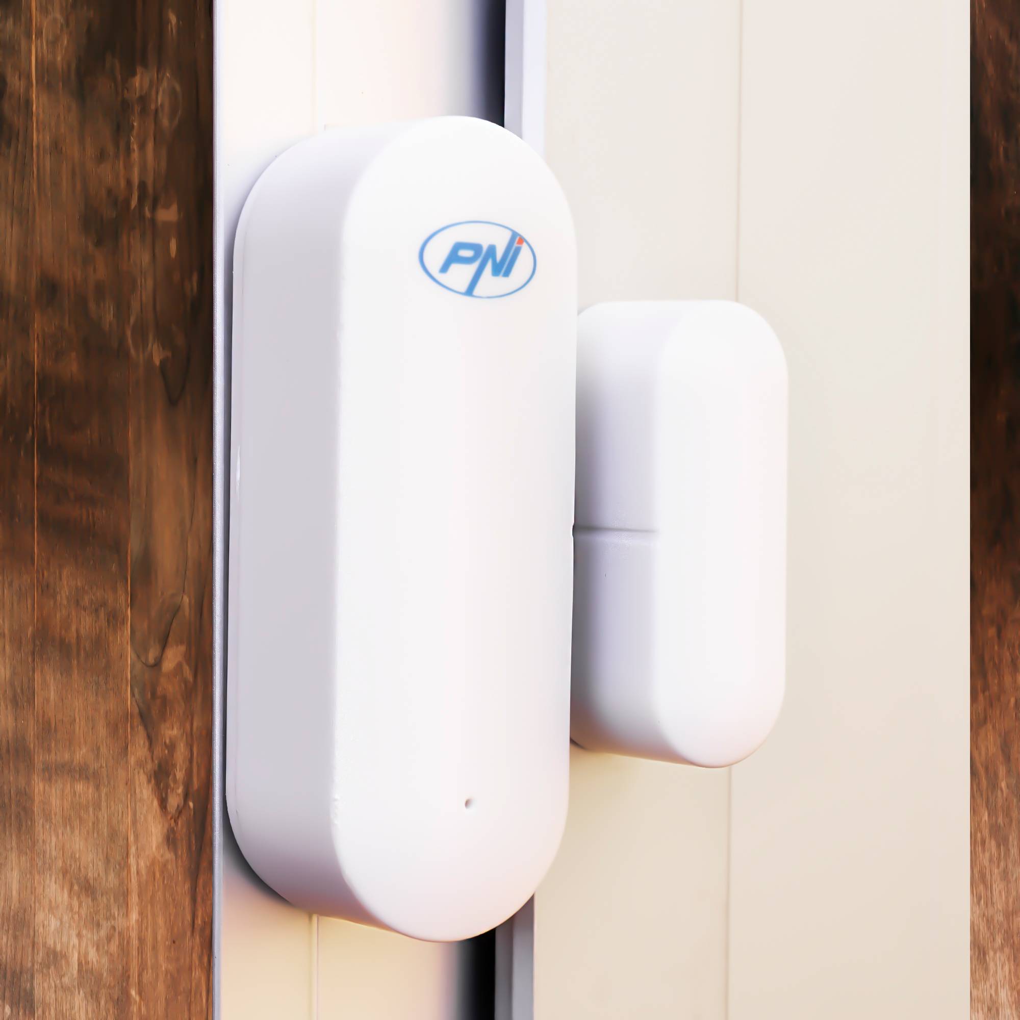 Intelligenter Magnetkontakt PNI Safe House PG07 zur Überwachung von Türen und Fenstern über das Internet, kompatibel mit der Tuya-Anwendung, eigens