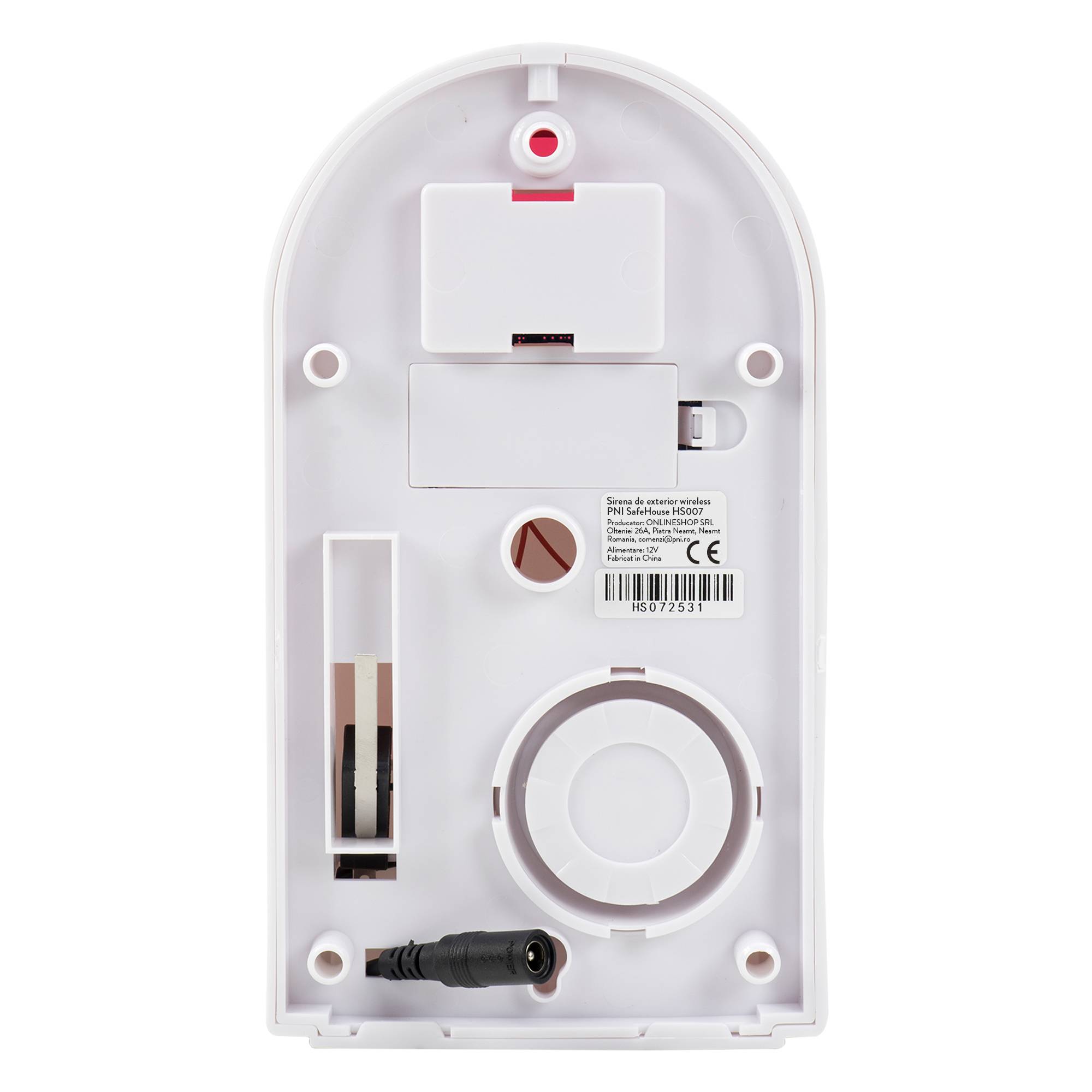 Drahtlose Außensirene PNI SafeHouse HS007, 110 dB mit Batterie für das drahtlose Alarmsystem PNI SafeHouse PNI HS600 und HS650