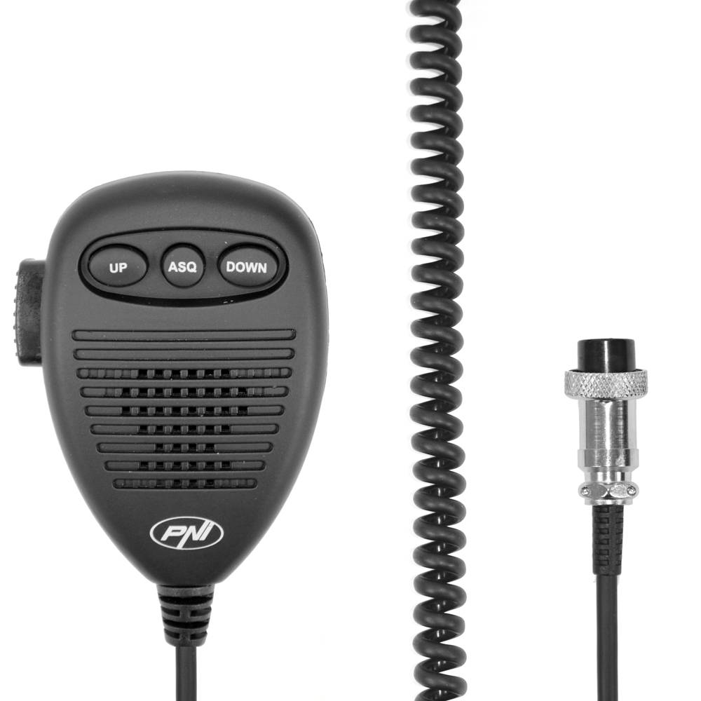6-poliges Mikrofon mit Metallbügel für HP 8000L / 8001L / 8024/9001 PRO / 9500/8900 PNI Escort Radiosender