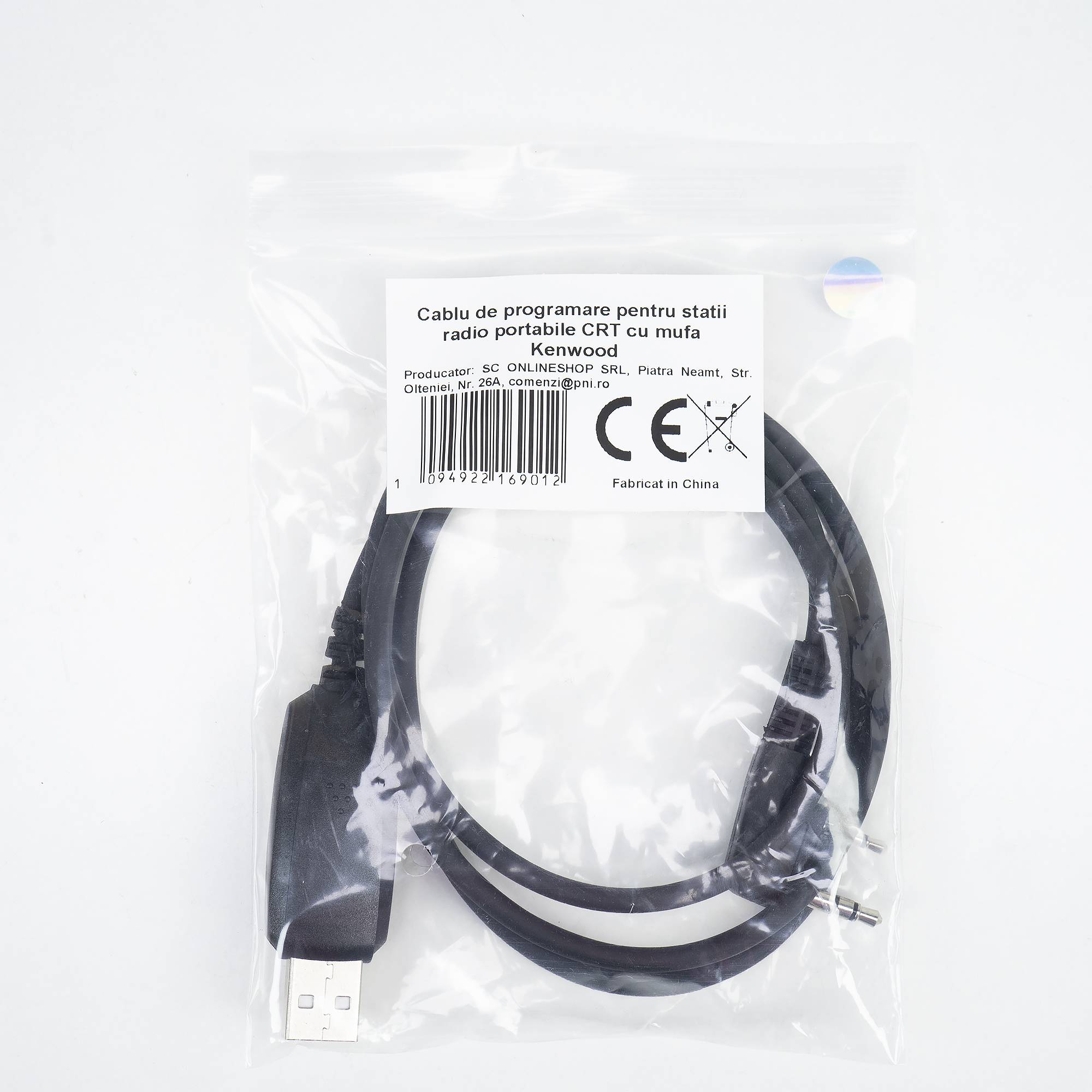 Programmierkabel für tragbare CRT-Radiosender mit Kenwood-Stecker