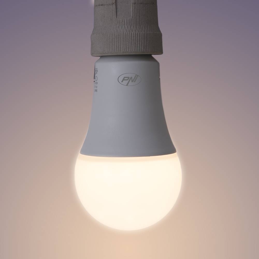 Intelligentes PNI SmartHome SM9W LED 9W Licht mit einstellbarem Licht, programmierbares WiFi kompatibel mit Google Home, Alexa