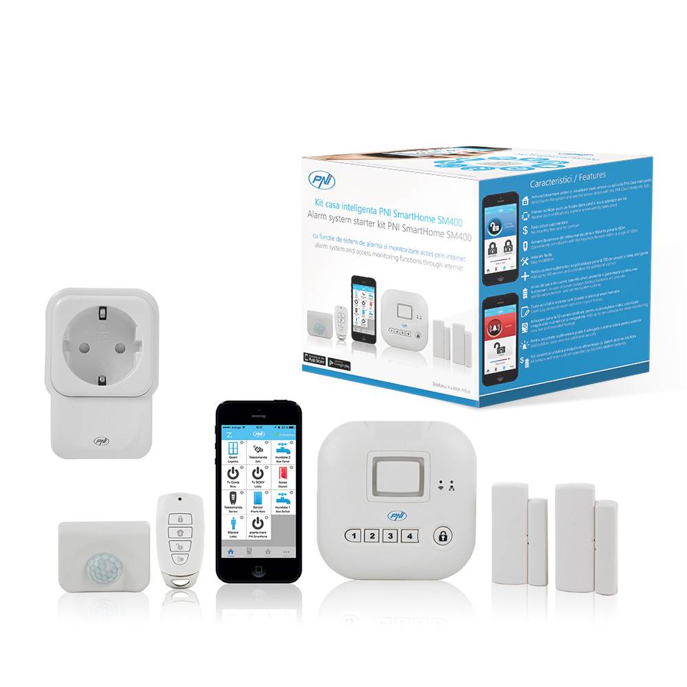 SmartHome SM400 Smart Home Kit + SmartHome SM440 Smartphone-Buchse