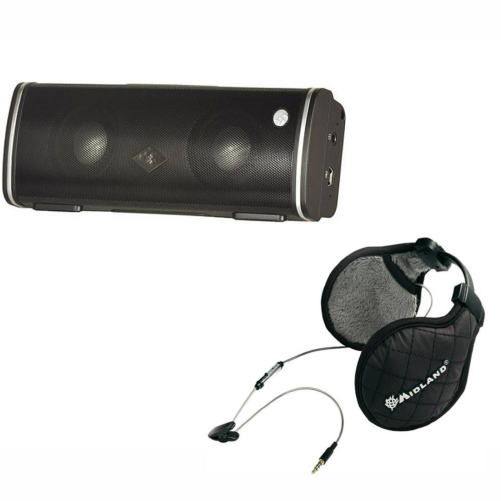 RO: Kit Difuzor bluetooth Albrecht MAX-treme si cadou Casti stereo Midland Subzero pentru iarna culoare Negru Cod C936.19