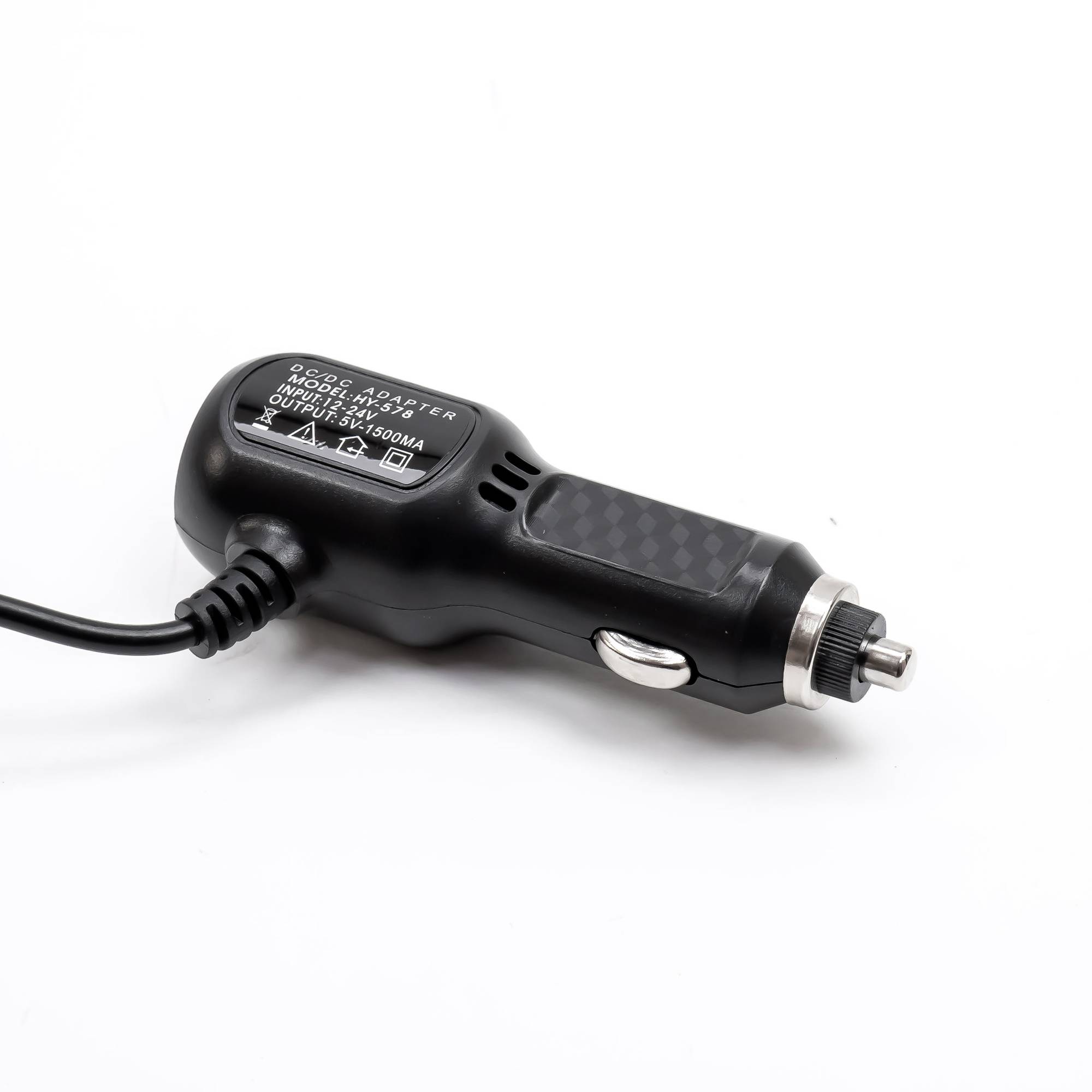 PNI KFZ-Ladegerät mit Mini-USB-Stecker 12V / 24V - 5V 1,5A, für KFZ-DVR, Kabellänge 3,5m