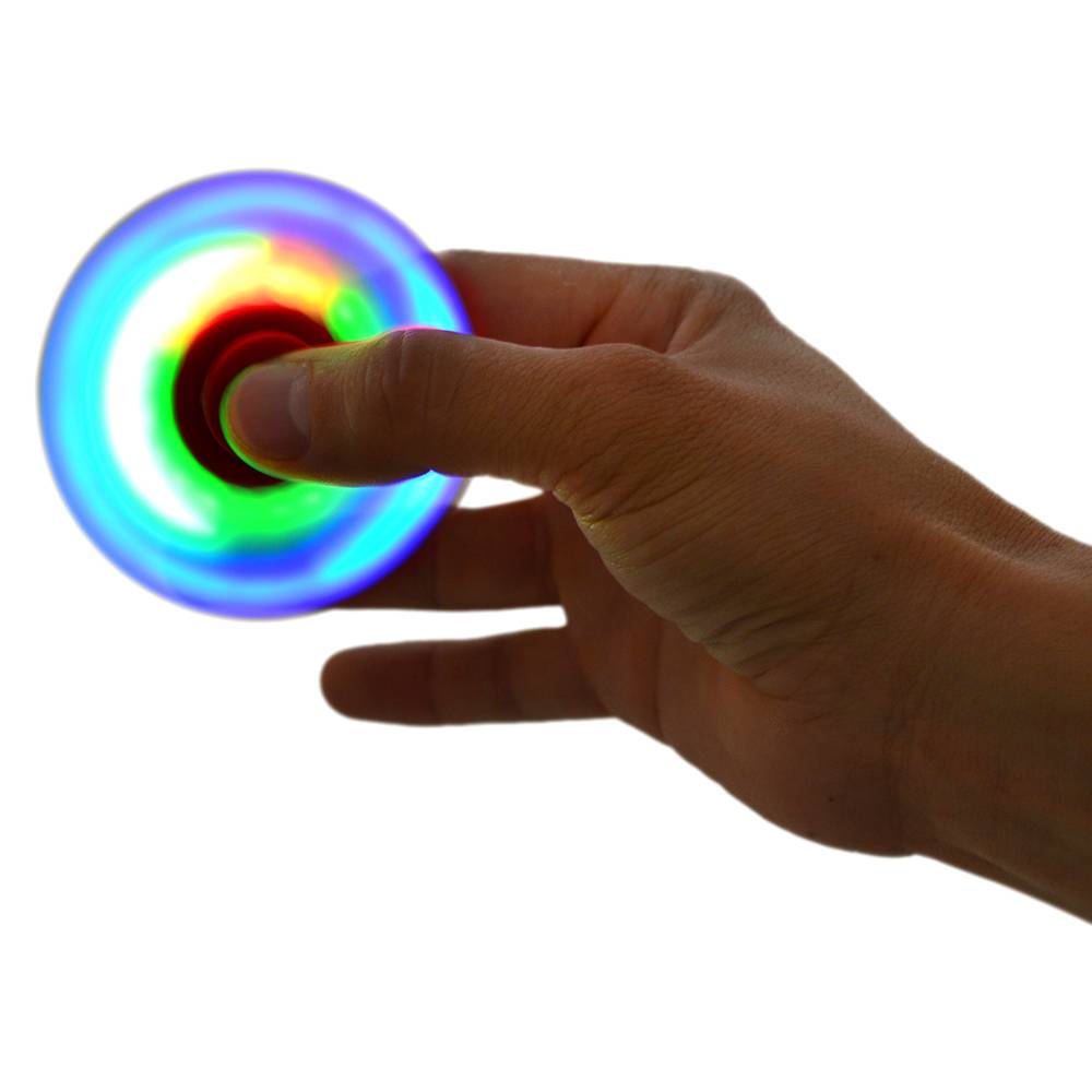 Spion Anti-Stress-Spinner PNI Speedy Red LED rote Farbe mit LED-Leuchten