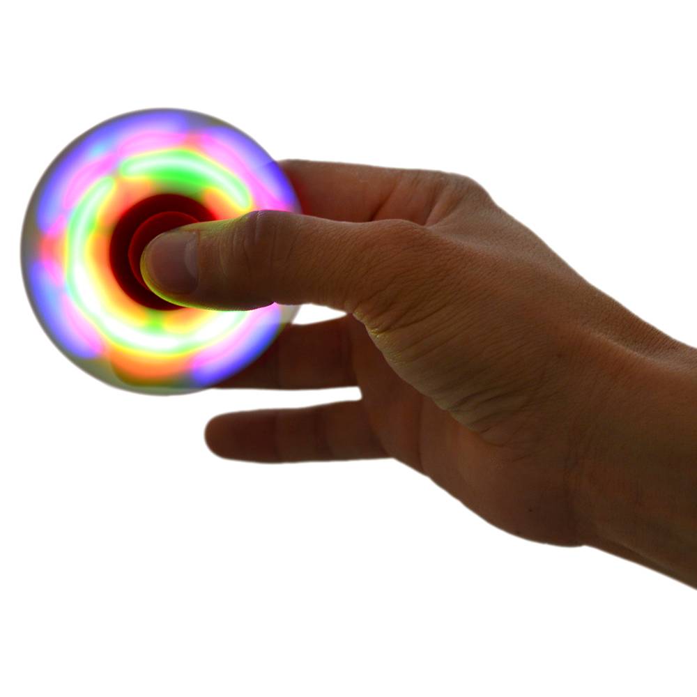 Spion Anti-Stress-Spinner PNI Speedy Red LED rote Farbe mit LED-Leuchten