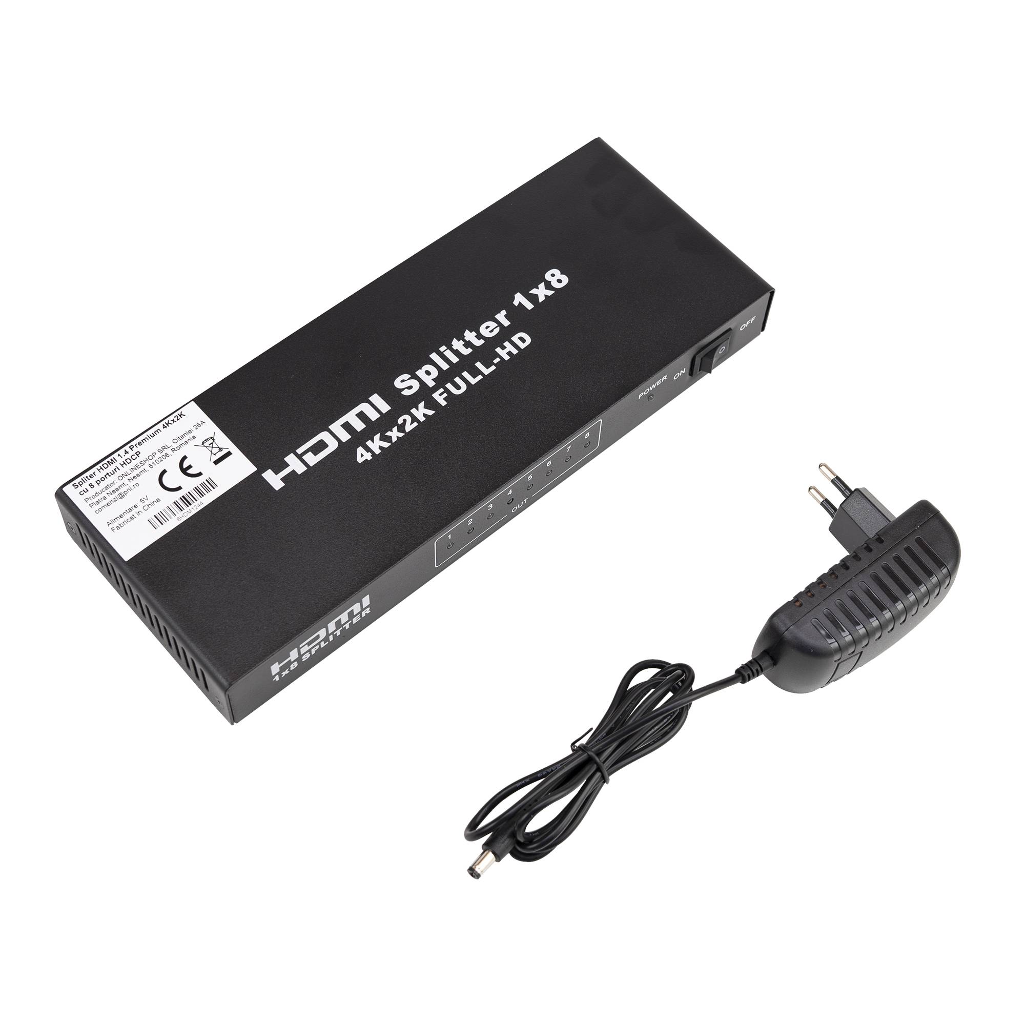 Splitter HDMI 1.4 Premium mit 8 Ports HDCP 4Kx2K