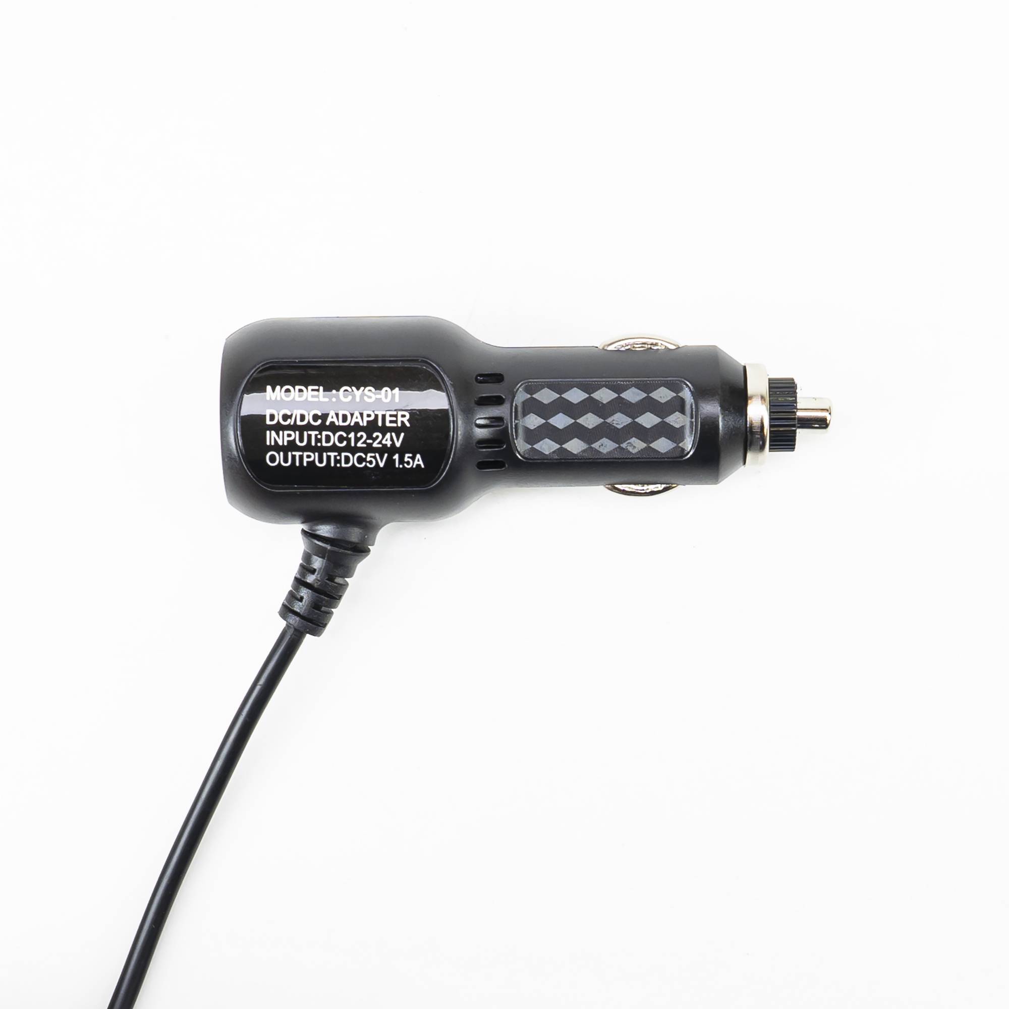 PNI-Autoladegerät mit Micro-USB-Stecker 12V / 24V - 5V 1,5A für Auto-DVR, Kabellänge 3,5 m