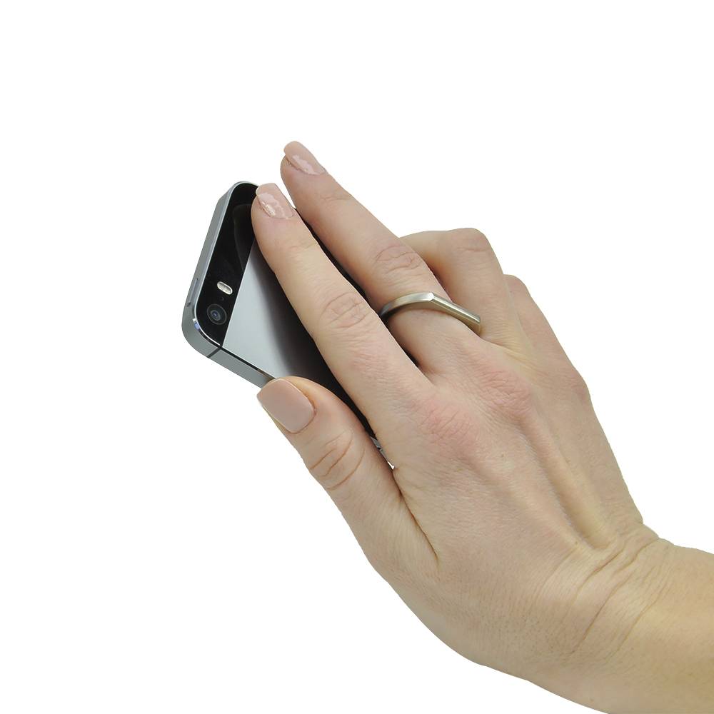 Universelle Unterstützung PNI O-Ring, Desk Stand und Smart Grip, Champagner, automatische Unterstützung enthalten