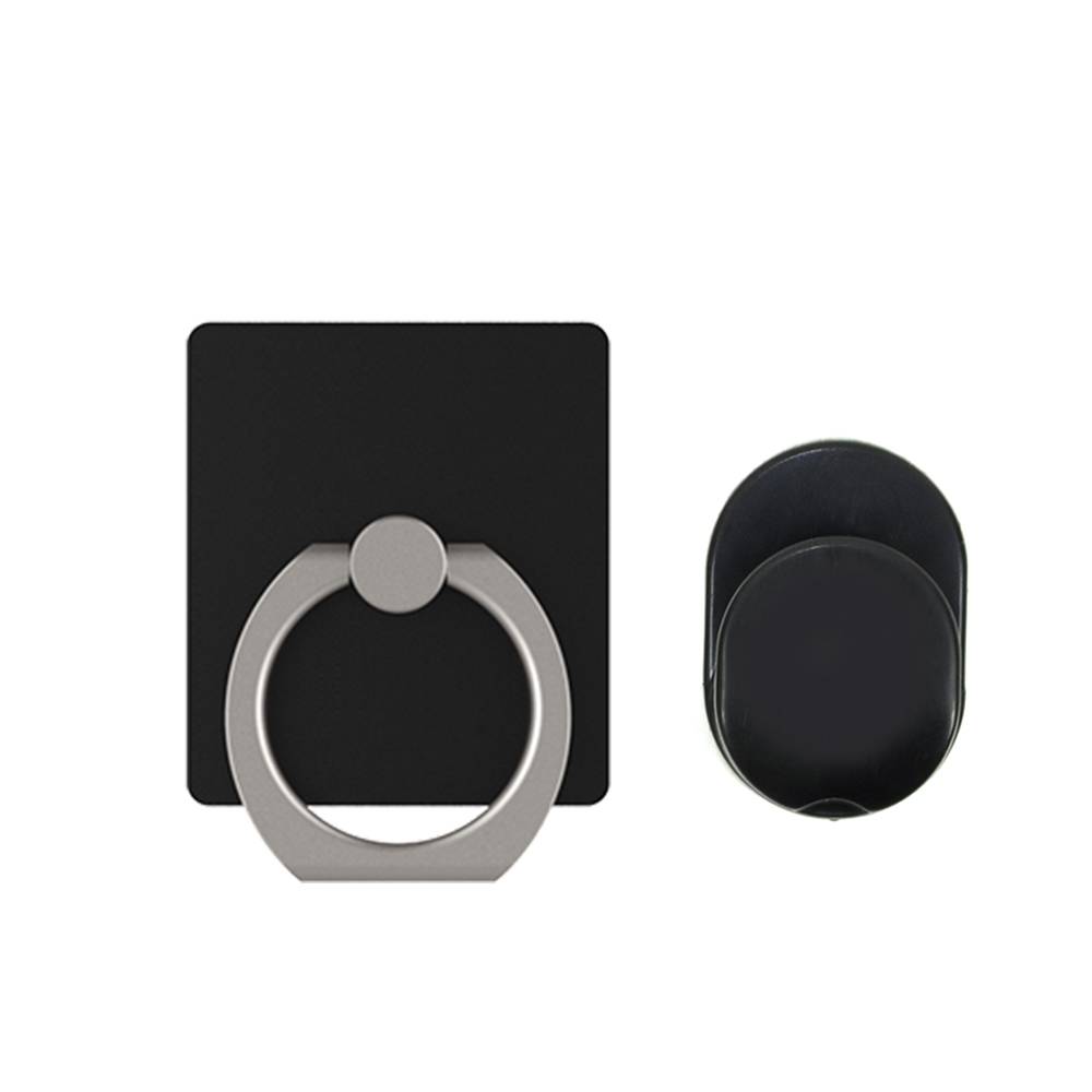 Universelle Unterstützung PNI O-Ring, Desk Stand und Smart Grip, Schwarz, automatische Unterstützung inbegriffen