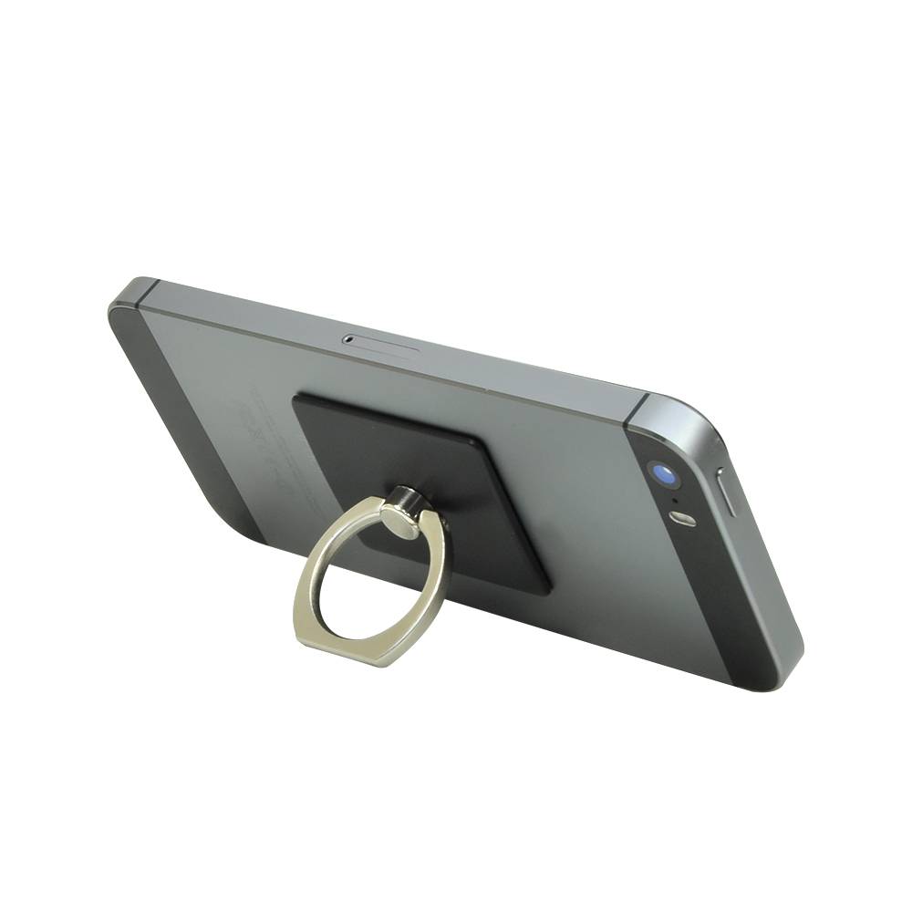 Universelle Unterstützung PNI O-Ring, Desk Stand und Smart Grip, Schwarz, automatische Unterstützung inbegriffen