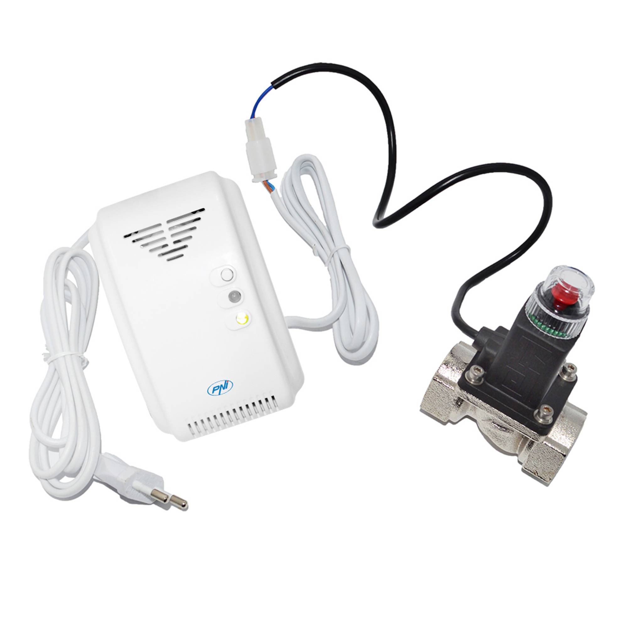 Gassensor und Magnetventil-Kit PNI Safe House 200 3/4 Zoll