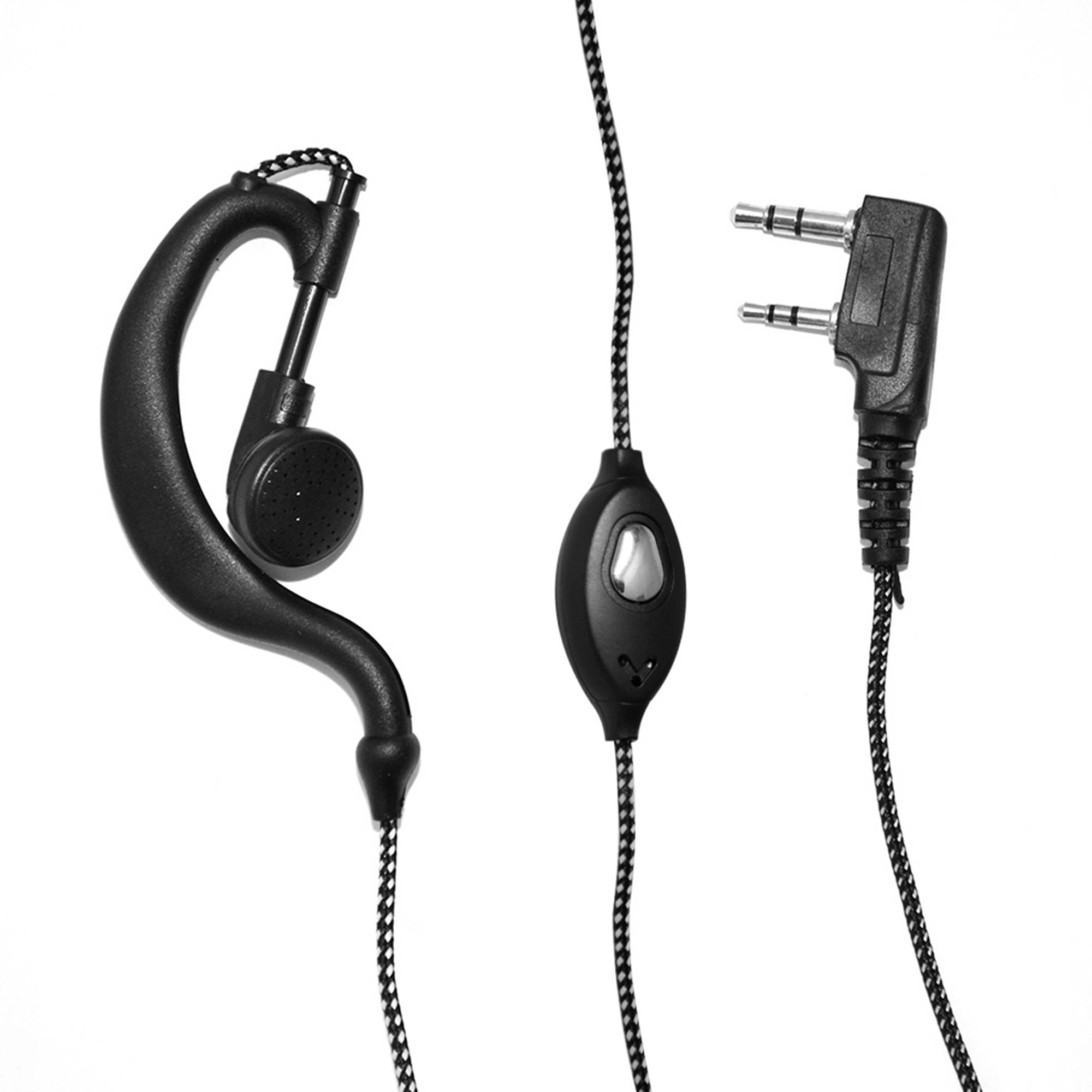 Headset mit Mikrofon PNI HS81 mit 2 Pins vom Typ PNI-K, kompatibel mit der Station PNI HP 8001L und den Radiosendern Kenwood und PNI