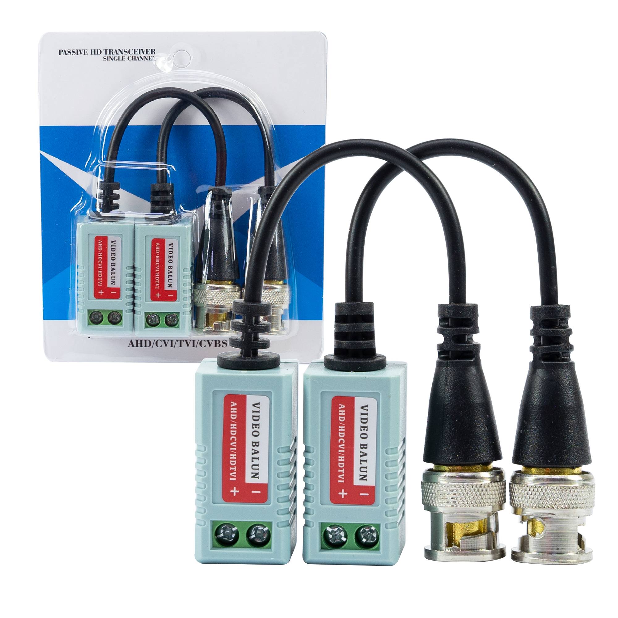 Set 2 CCTV Adapter PNI 201C Video Balun Passives BNC Kabel 600m pt. CAT5-Kabel
