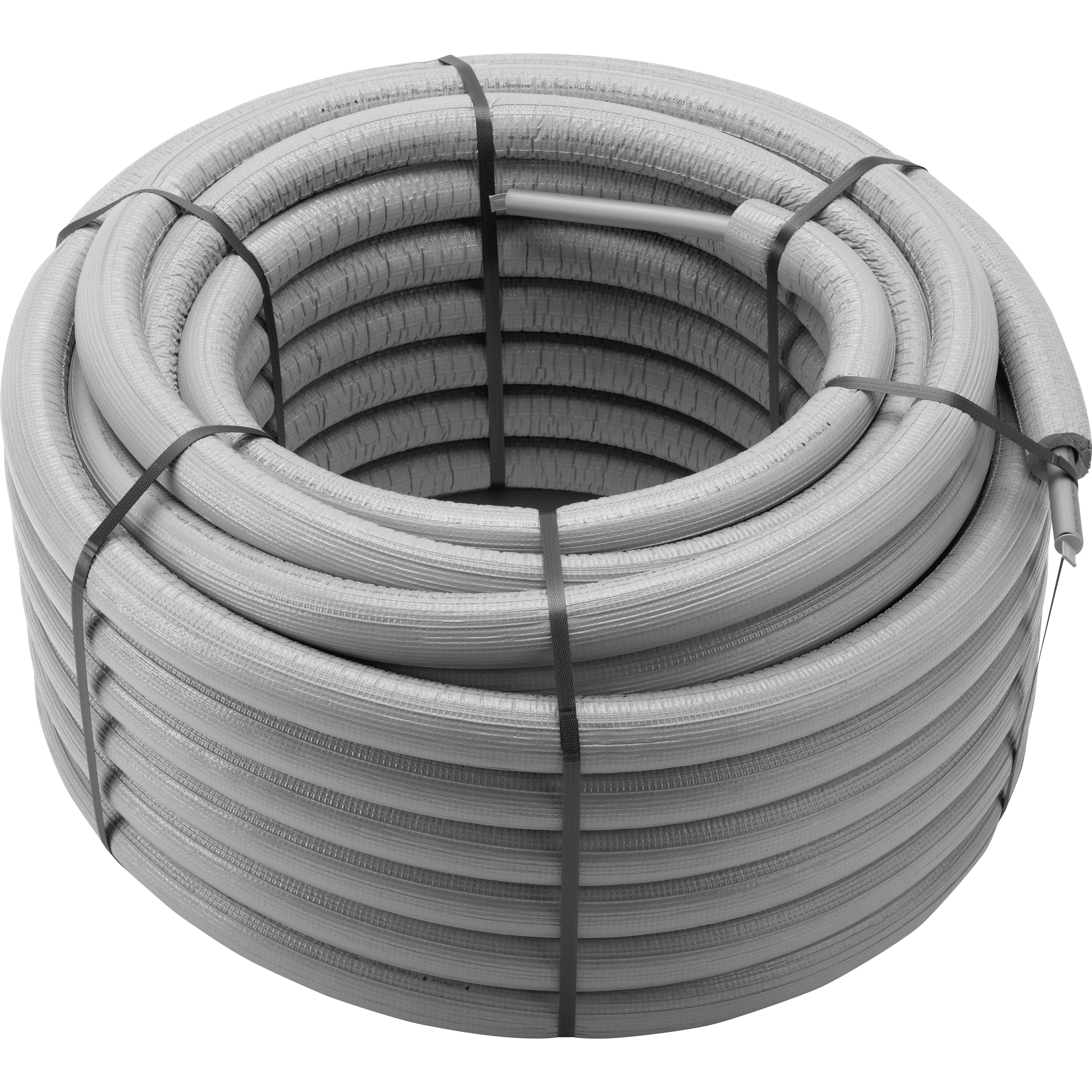 Viega Raxofix-Mehrschichtverbundrohr, Rundumdämmung 13mm grau d: 20, s: 2.8, Bund mit 50m, 1 Stk.