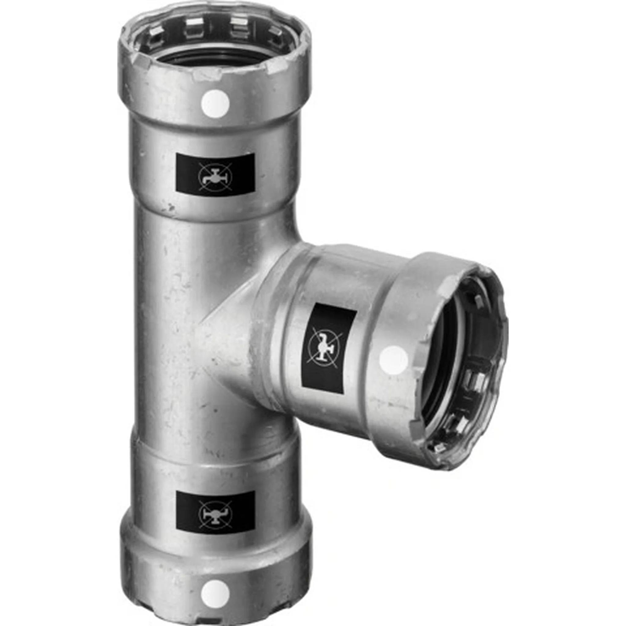 Viega T-Stück, SC Megapress S 4318, 1/2 Zoll, Stahl, Zn-Ni beschichtet, 1 Stk.