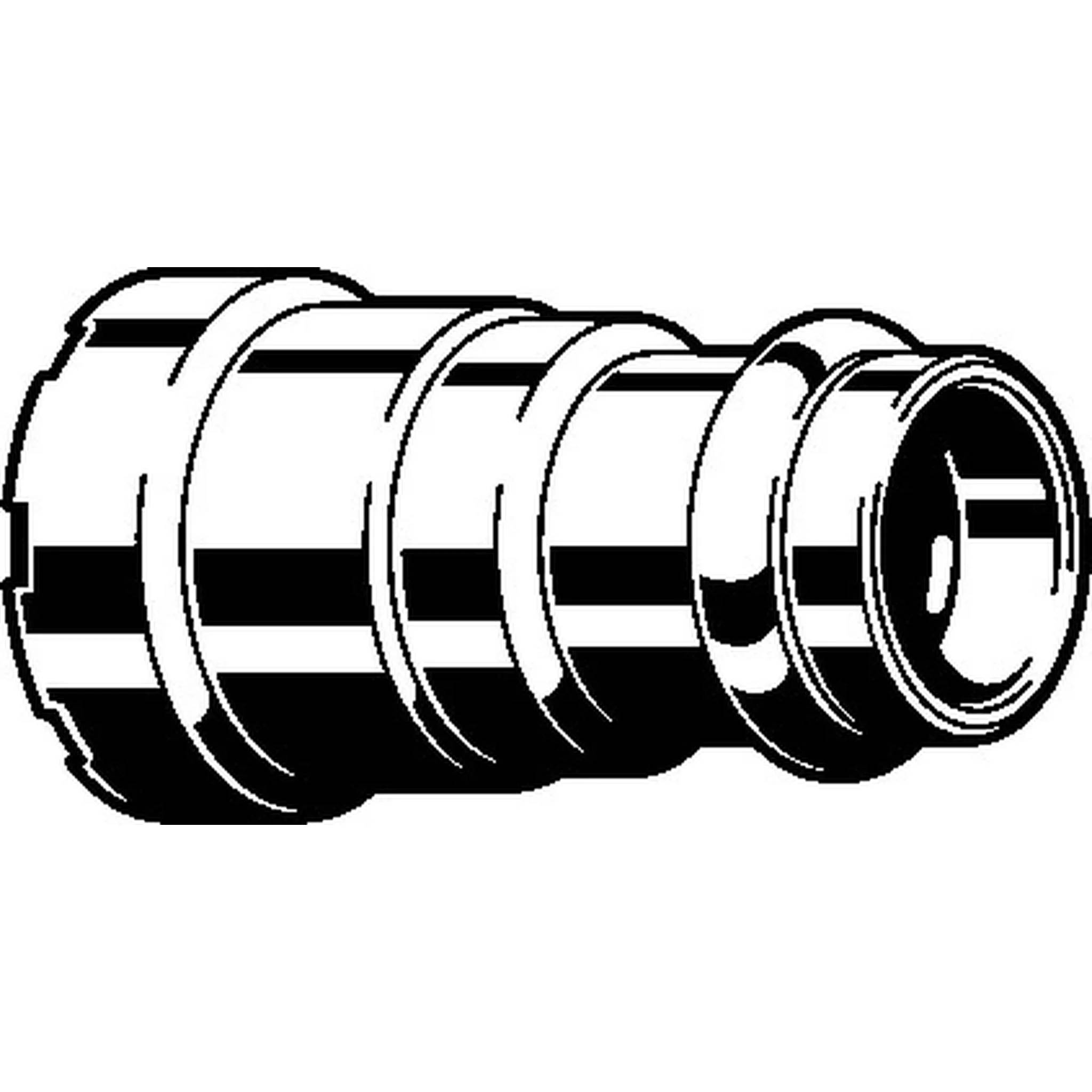 Viega Megapress-Übergangsstück mit SC-Contur, Stahl unlegiert, Zink-Nickel-Beschichtung, Modell 4213, DN: 15, D: ½, d: 15, 1 Stk.