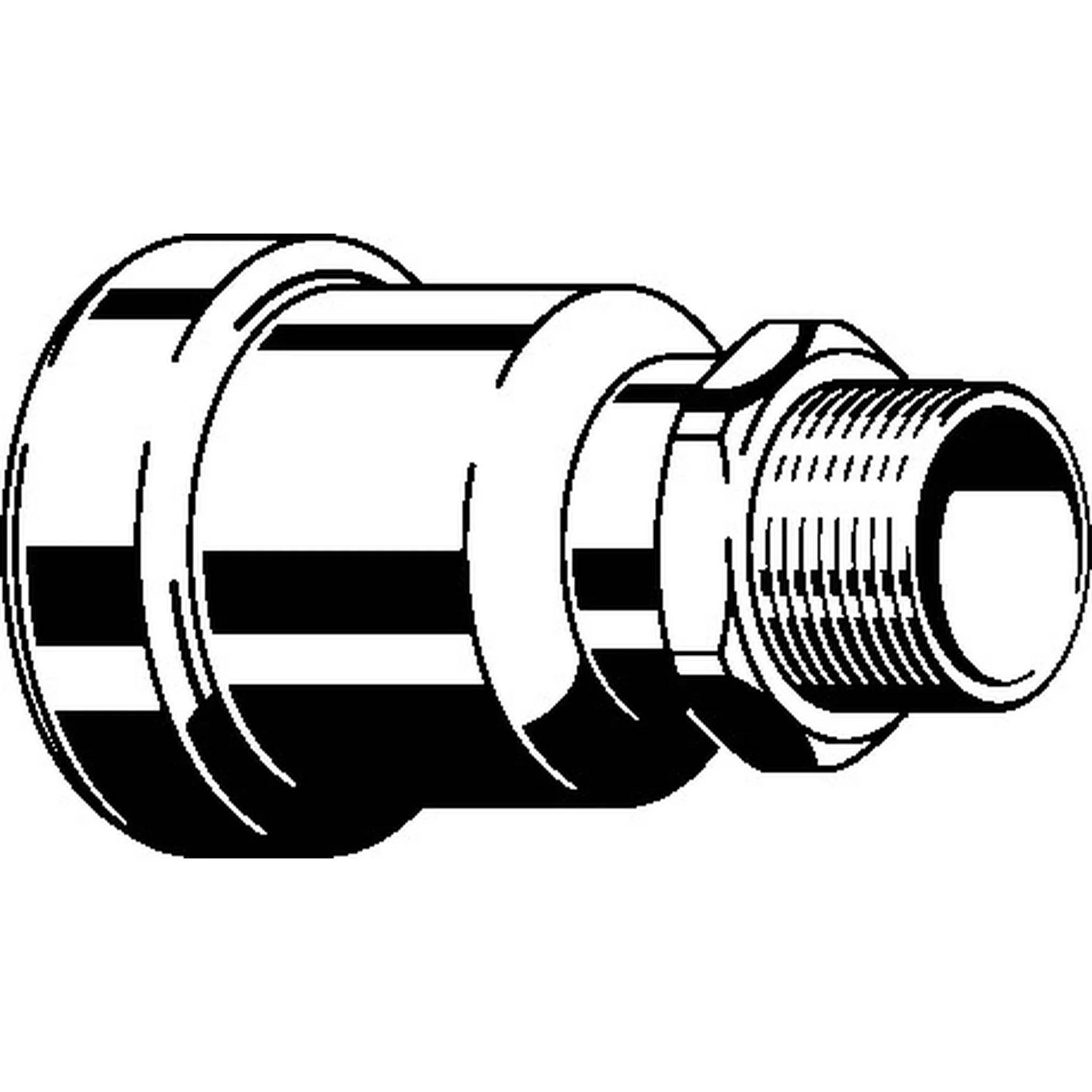 Viega Megapress-Übergangsstück mit SC-Contur, Stahl unlegiert, Zink-Nickel-Beschichtung, Modell 4211.3, DN1: 50, Außen-Ø: 57, DN2: 32, R: 1¼, 1 S