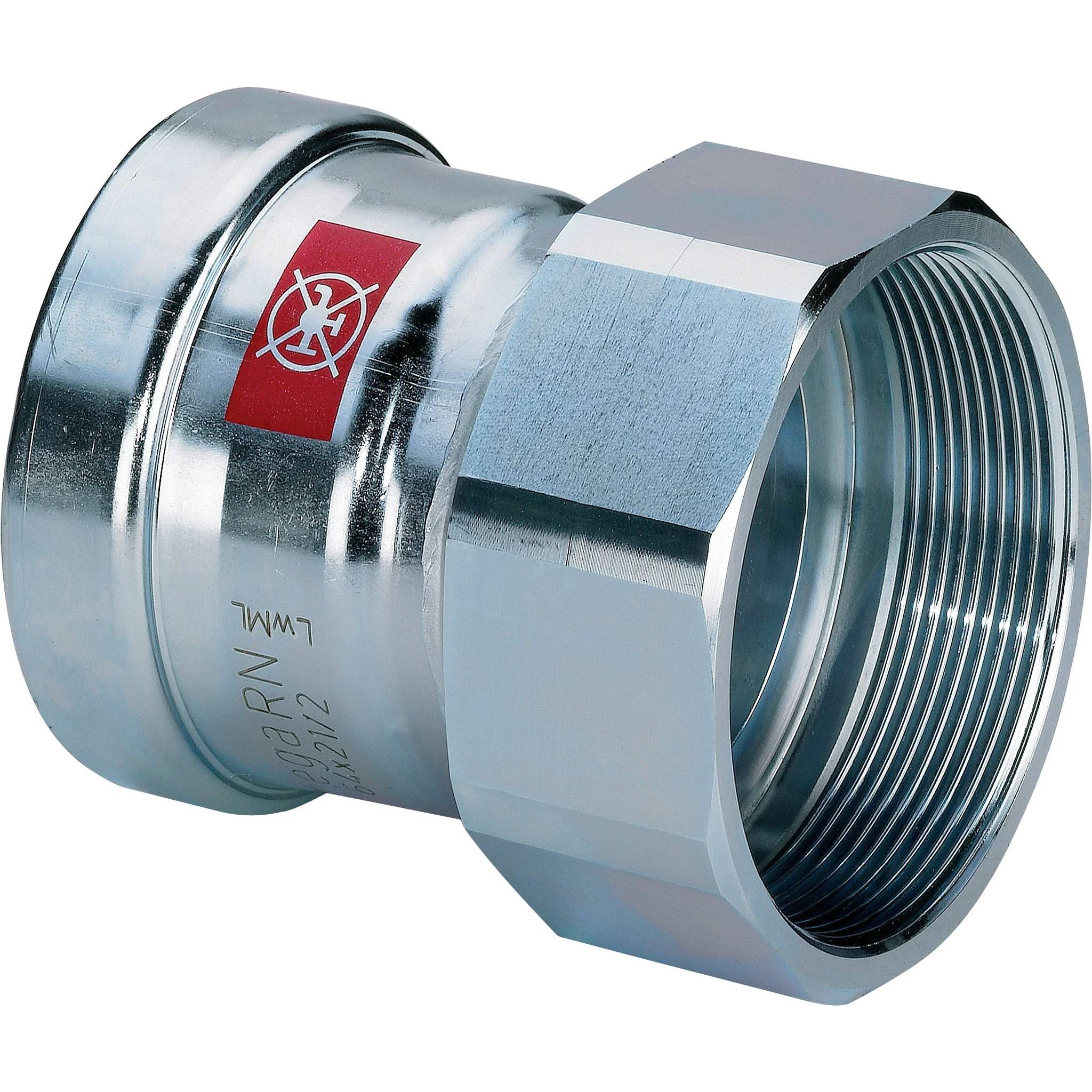 Viega Prestabo XL-Übergangsstück mit SC-Contur, Stahl unlegiert, verzinkt, d: 76,1, Rp: 2½, 1 Stk.