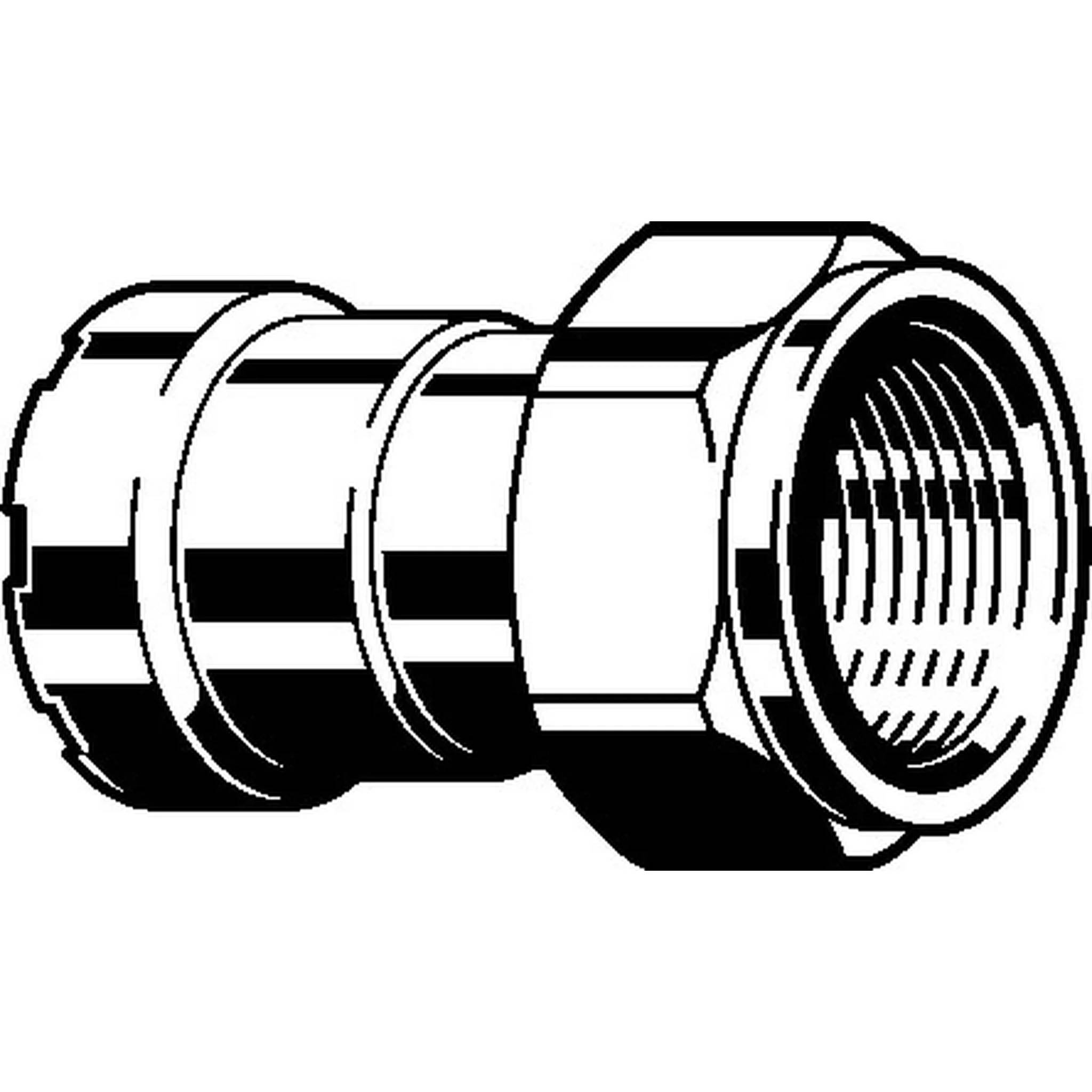 Viega Megapress-Anschlussverschraubung mit SC-Contur, Stahl unlegiert, Zink-Nickel-Beschichtung, DN: 20, D: ¾, G: 1, 1 Stk.