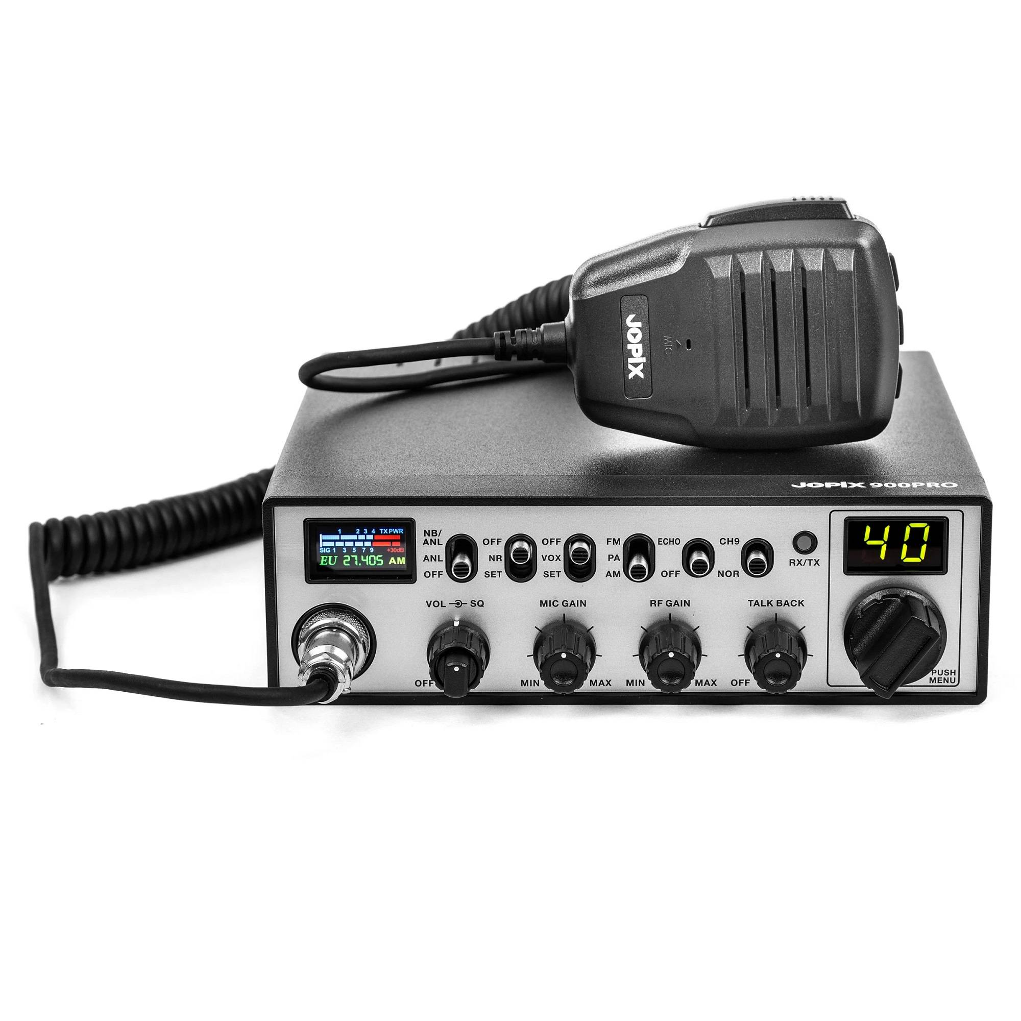 JOPIX 900PRO 40CH CB-Funkstation, AM/FM, 4W, ASQ, 12-24V