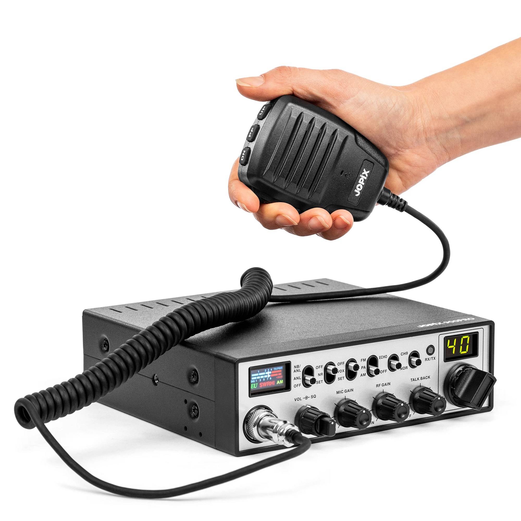 JOPIX 900PRO 40CH CB-Funkstation, AM/FM, 4W, ASQ, 12-24V
