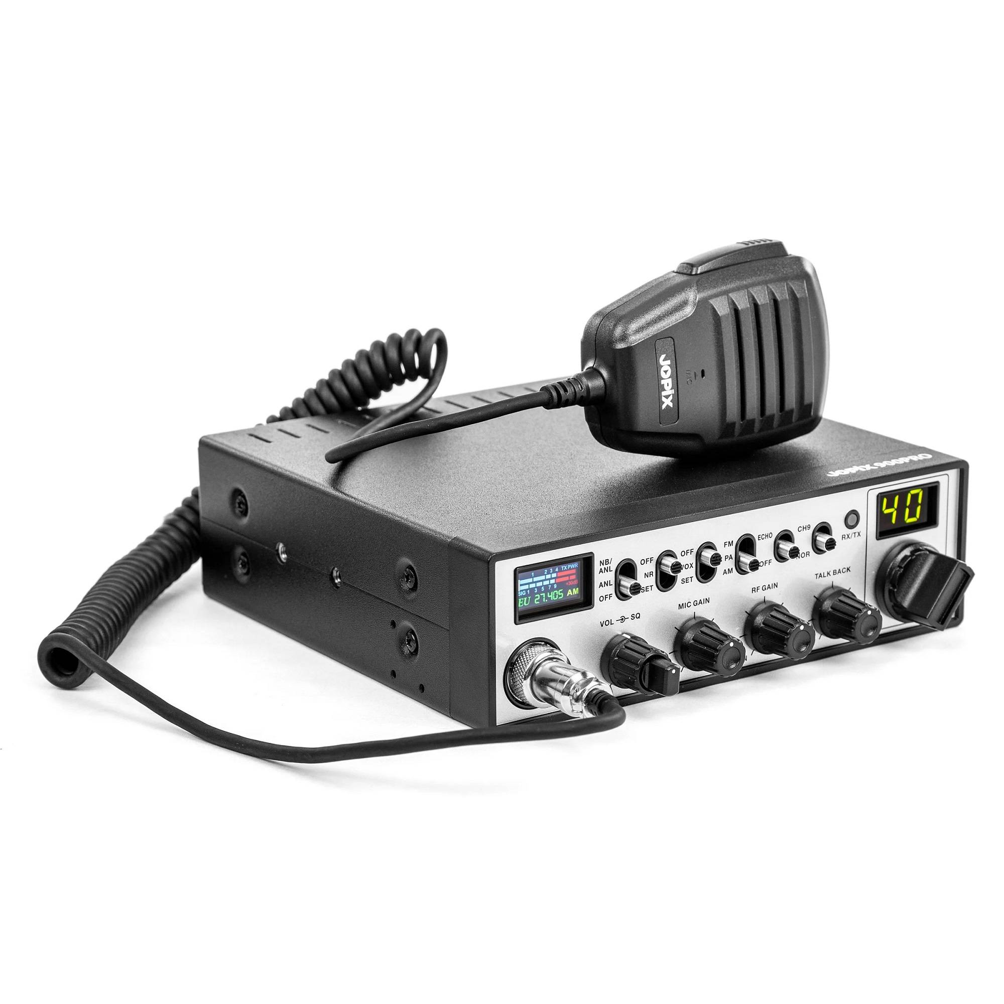 JOPIX 900PRO 40CH CB-Funkstation, AM/FM, 4W, ASQ, 12-24V