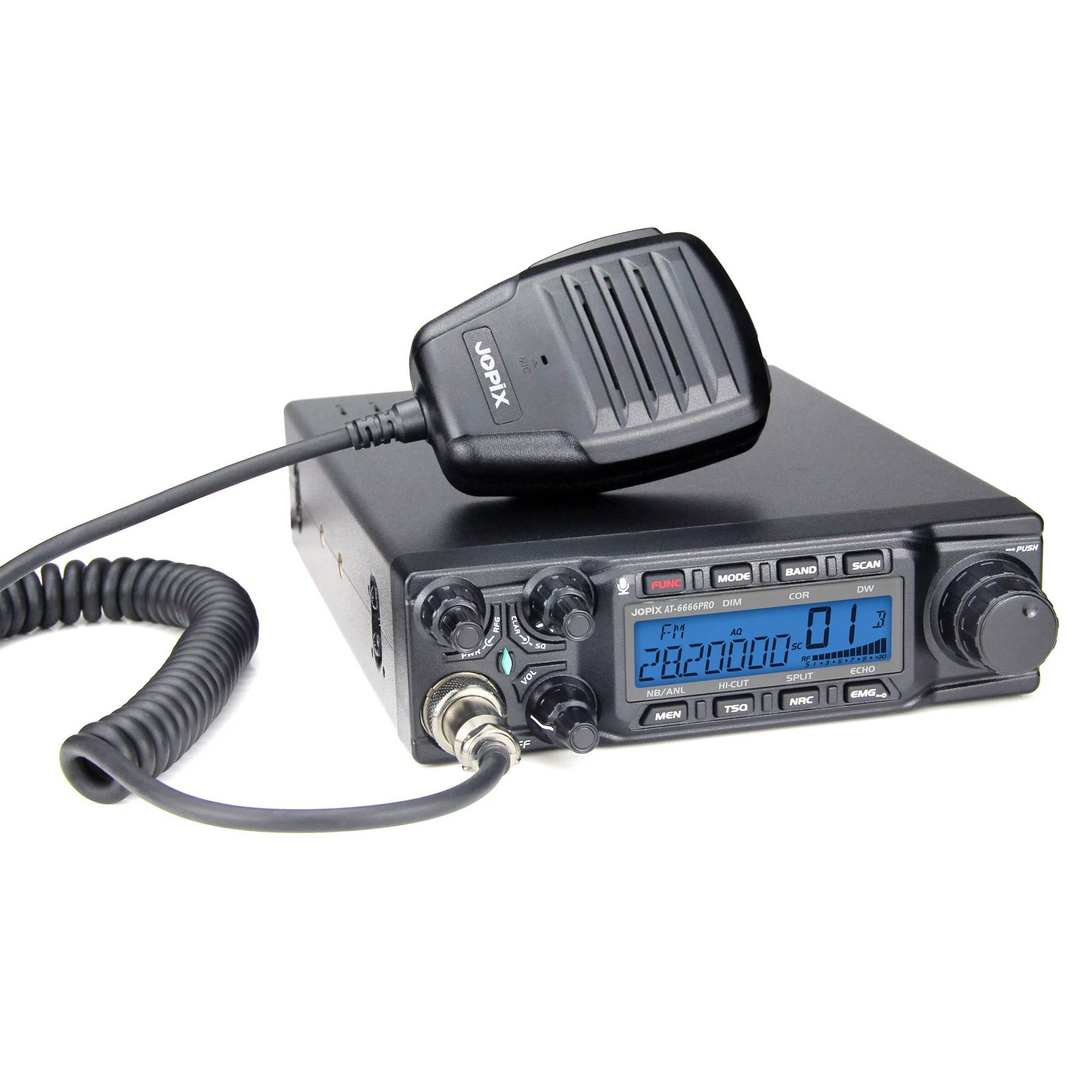 Amateurfunksender PNI Jopix AT-6666 PRO, AM, FM, SSB 10M CW TRX 28-29,7 MHz, VOX, Roger Beep, 13,8V