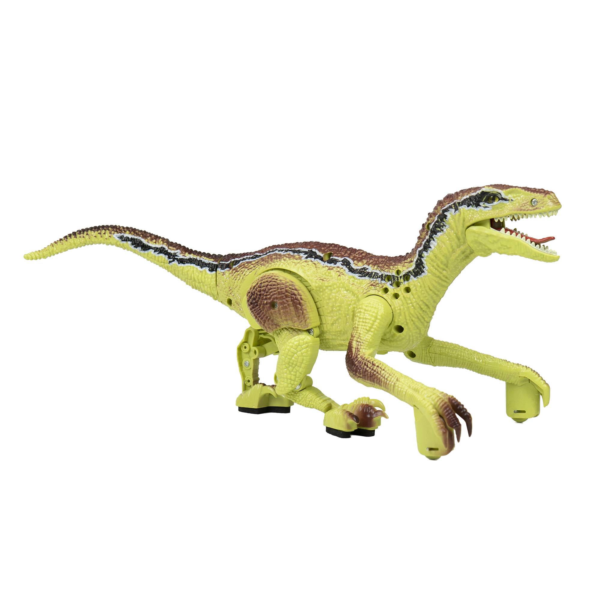 Silvercloud Dyno1 Dinosaurierspielzeug mit Fernbedienung, gibt 4 Arten von Geräuschen ab, vorwärts und rückwärts, LED, eingebauter Akku 500 mAh