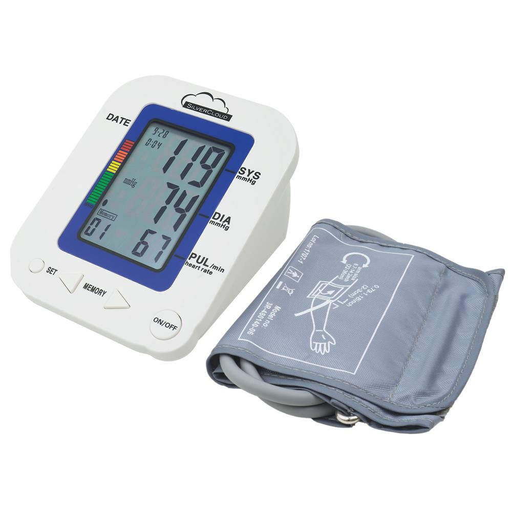Promo SilverCloud MB23 Elektronisches Arm-Blutdruckmessgerät und Geschenk Midland Subzero Sun Kopfhörer für den Sommer