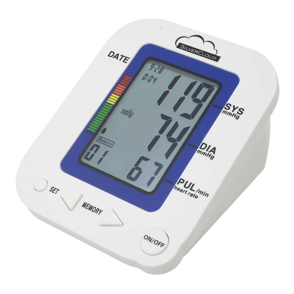 Promo SilverCloud MB23 Elektronisches Arm-Blutdruckmessgerät und Geschenk Midland Subzero Sun Kopfhörer für den Sommer