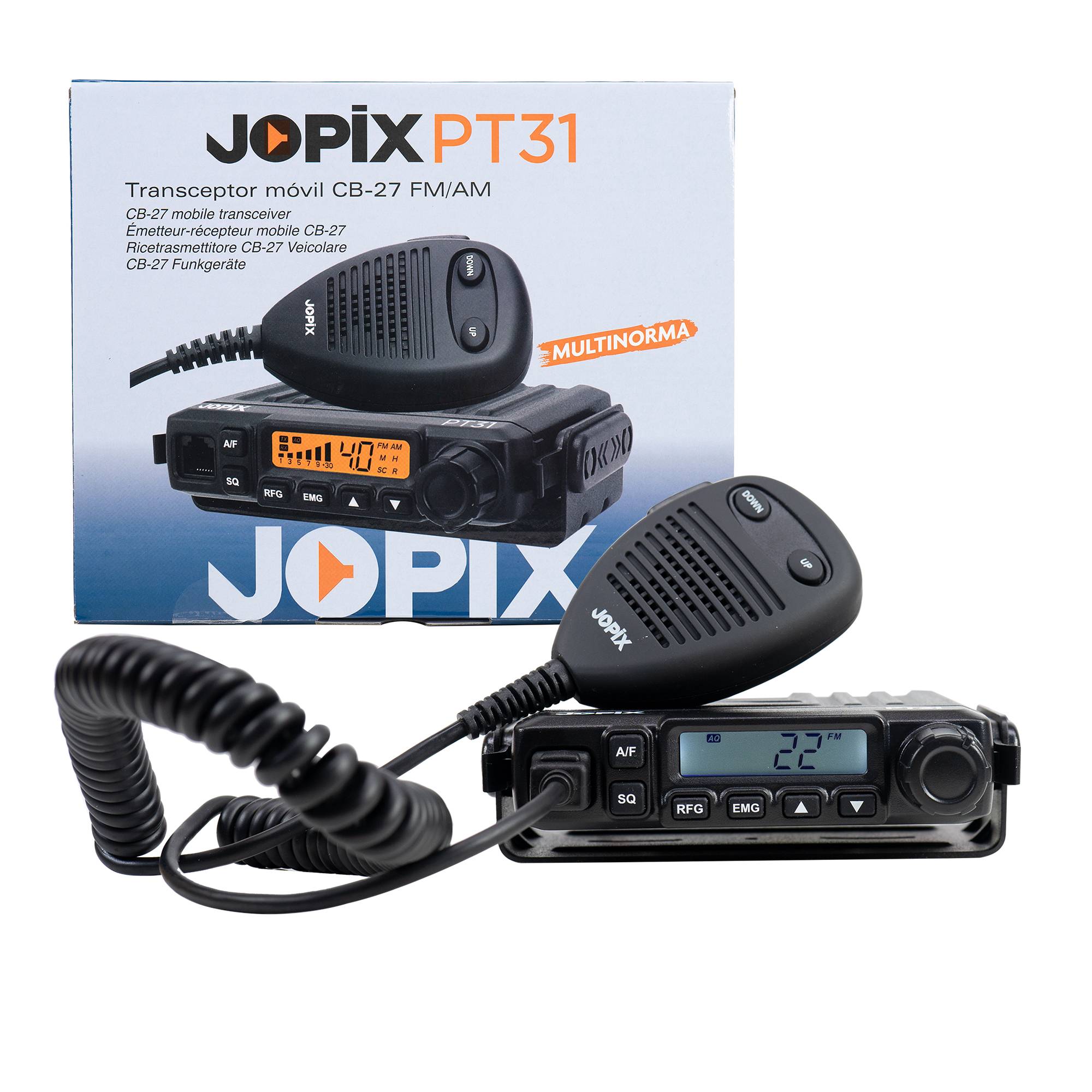 CB-Radiosender JOPIX PT31 AM / FM, 4 W, 12 V, ASQ