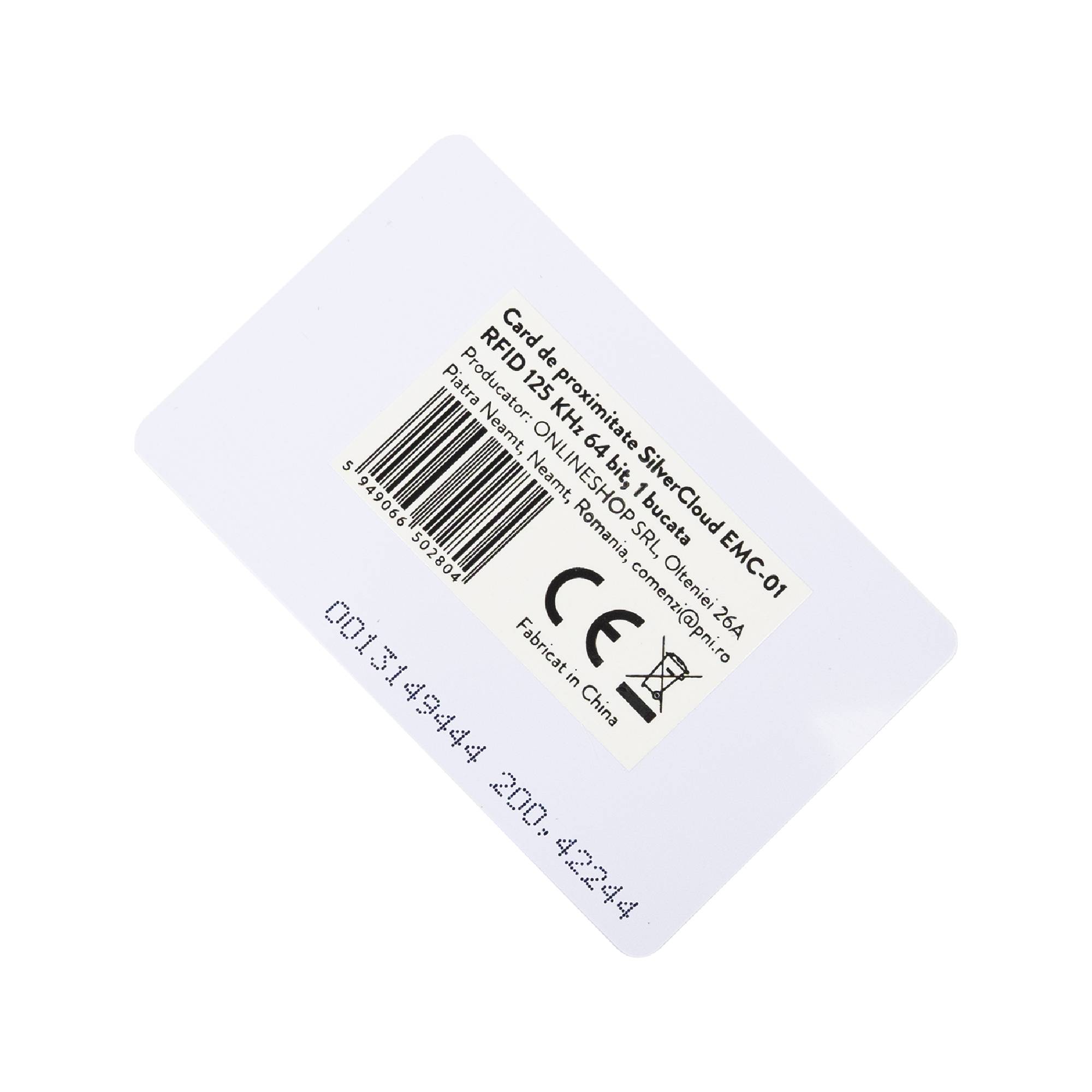 SilverCloud EMC-01 RFID-Proximity-Karte 125 KHz 64 Bit, 1 Stk