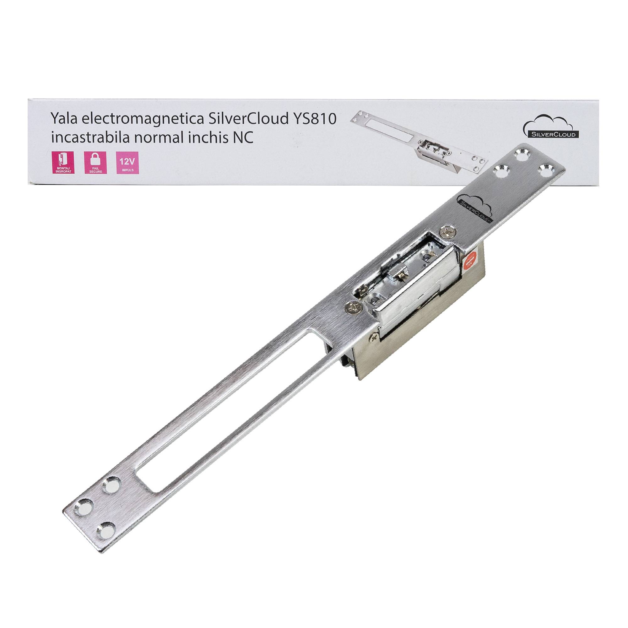 Yala SilverCloud YS810 elektromagnetische Einbau-Türklingel, Fail Secure NC