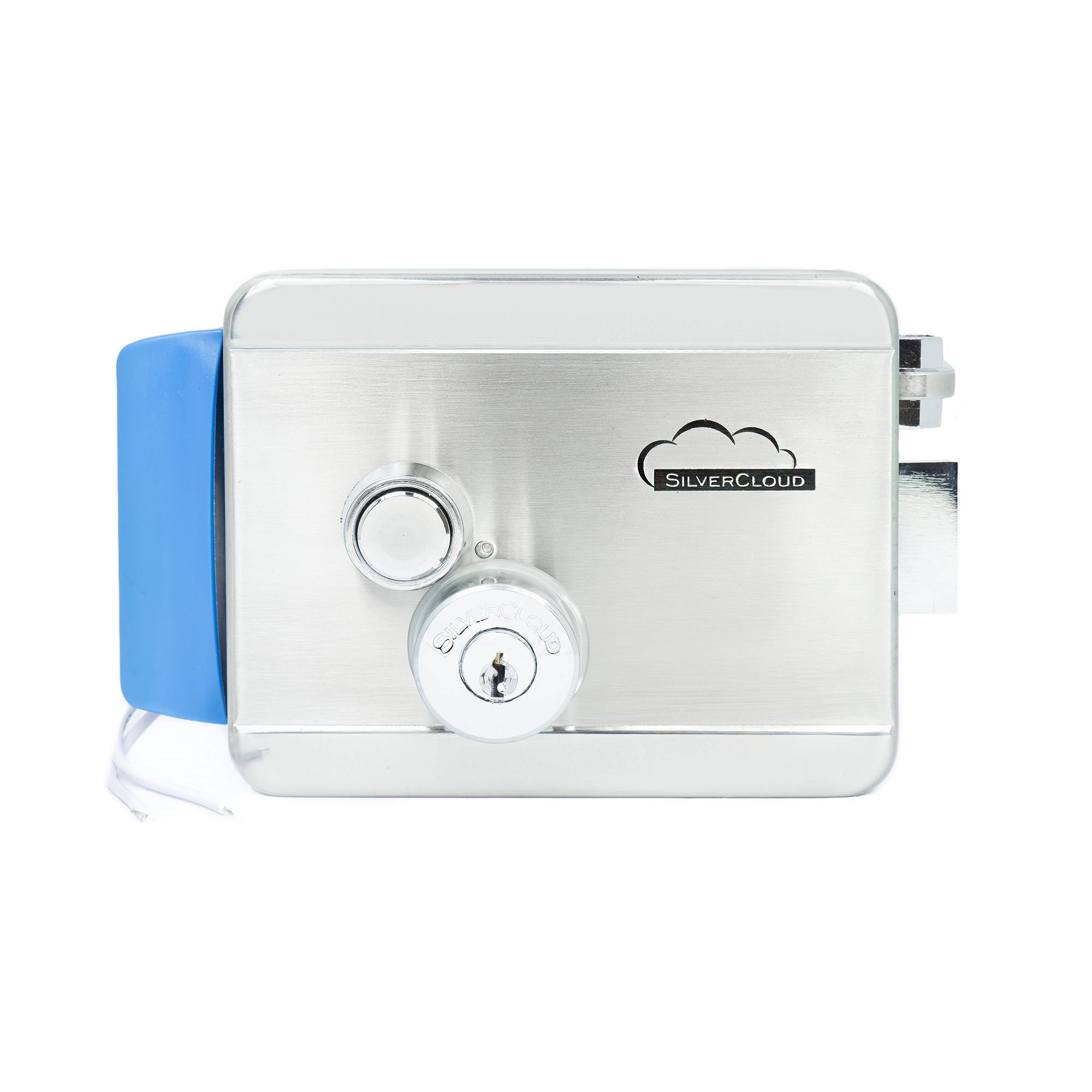 SilverCloud YE910 elektromagnetischer Strahl, 12V, aus Edelstahl, mit Doppelnabe und Taste, Fail Secure NC kompatibel mit Zutrittskontrollsystemen