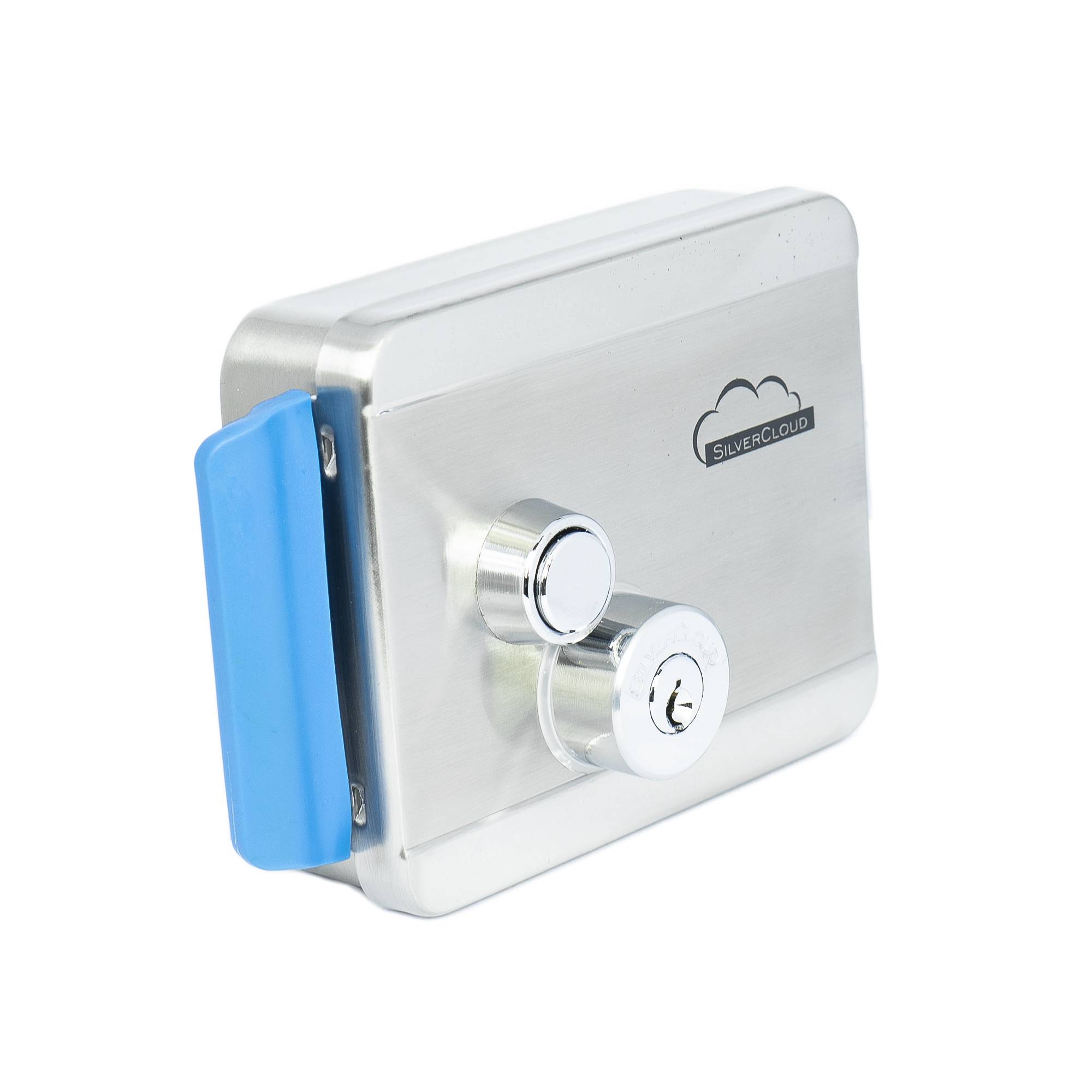 SilverCloud YE910 elektromagnetischer Strahl, 12V, aus Edelstahl, mit Doppelnabe und Taste, Fail Secure NC kompatibel mit Zutrittskontrollsystemen
