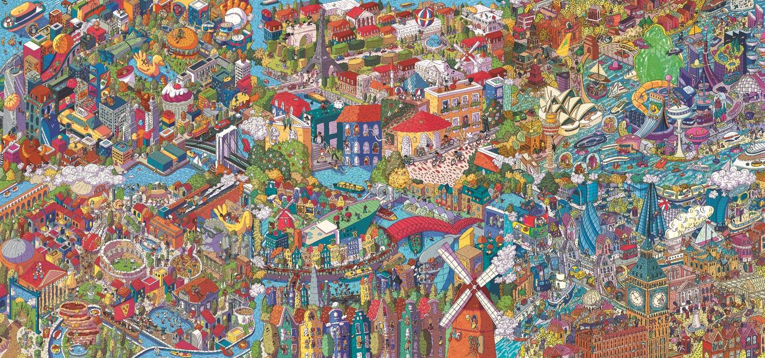 Trefl, Spy Guy, Städtereise, 6000 Teile Puzzle