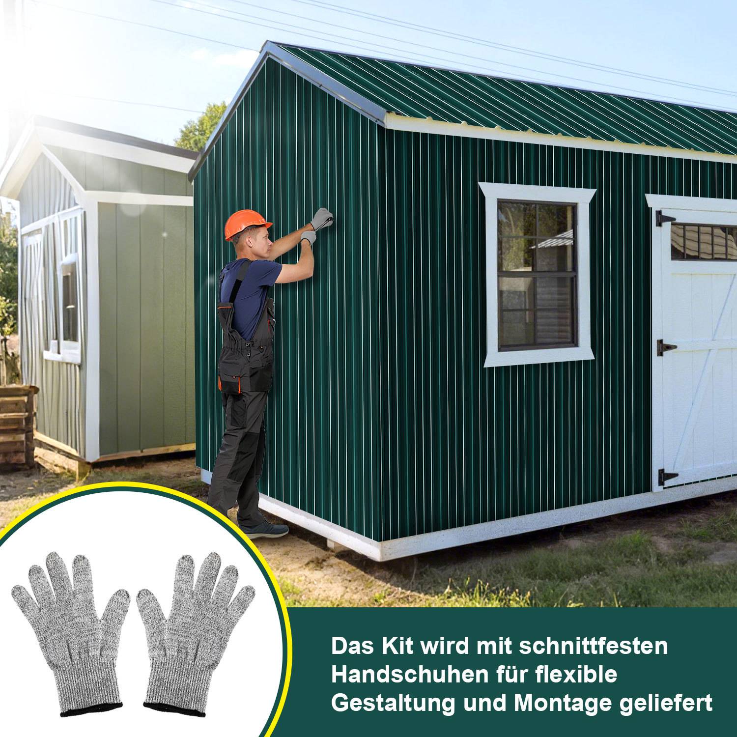 36er Trapezblech Dachplatten Anthrazit 129x46 cm, verzinktes Wellblech für Halle, Schuppen & Carport