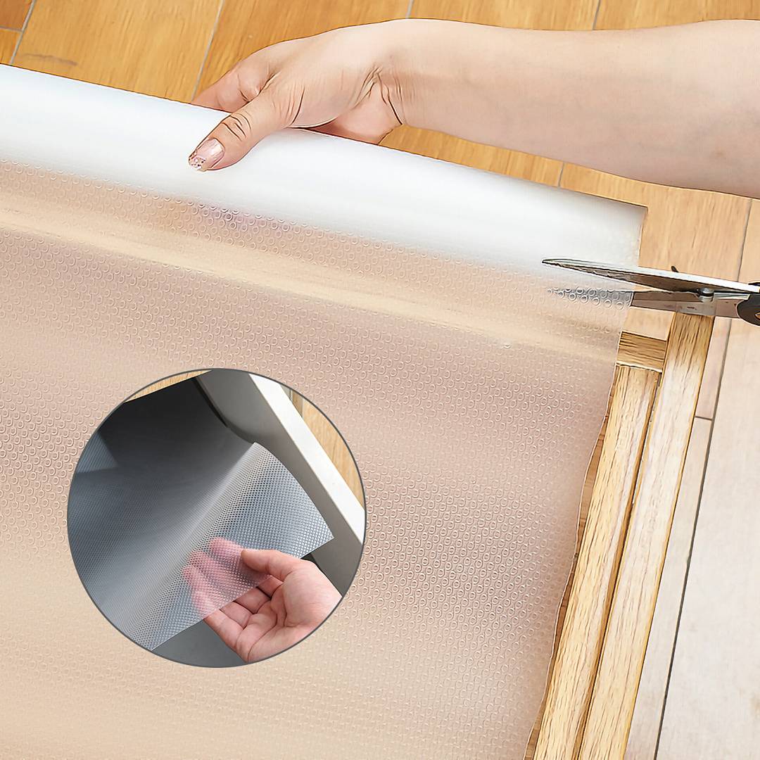 EVA Schubladenmatte 60×500 cm, rutschfest, zuschneidbar & wasserdicht, transparent