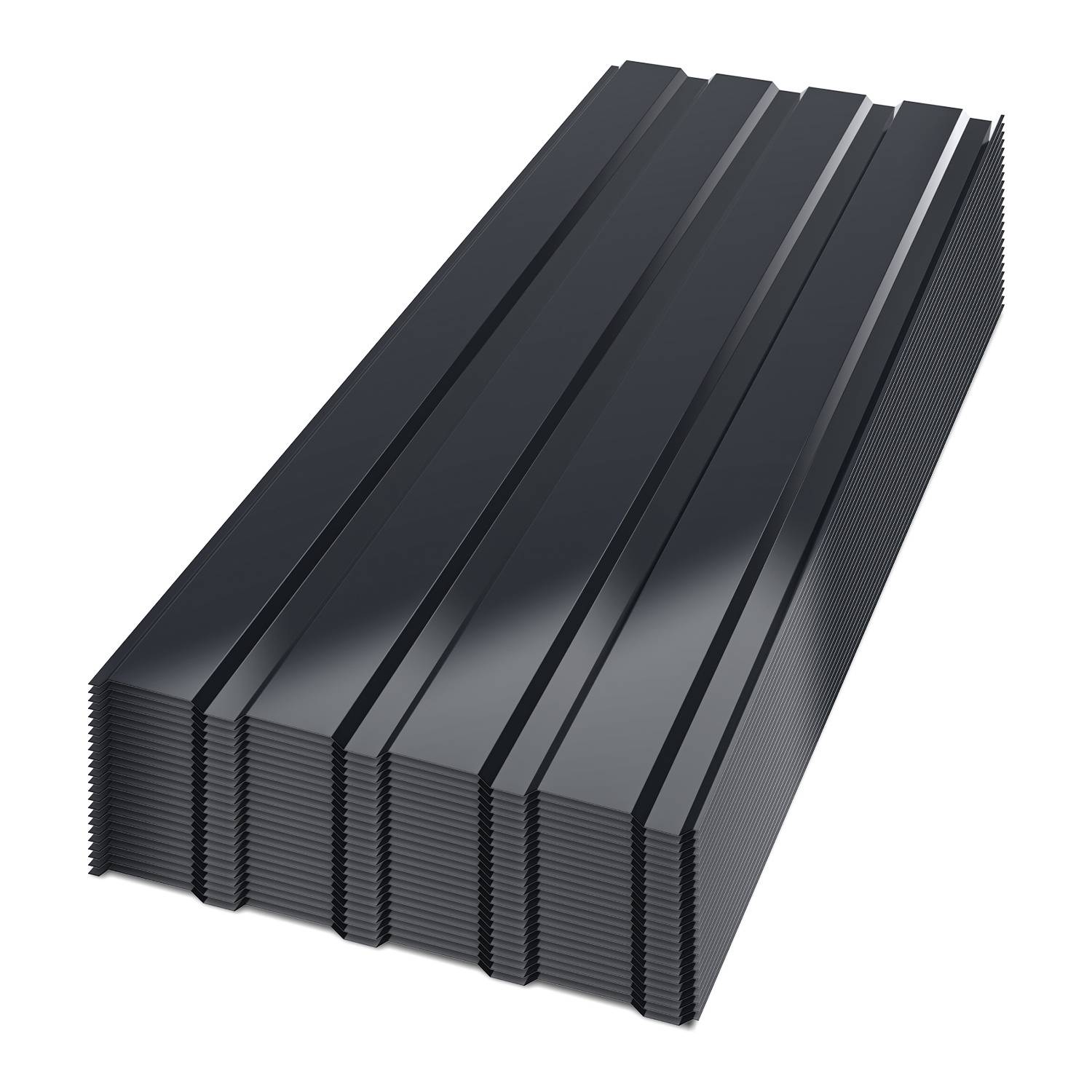 24x Trapezblech 115cm x 45cm = 12 m² Dachblech für Gerätehaus Carport Anthrazit verzinkt Profilblech Wandblech Dachblech Wellblech Dachplatten