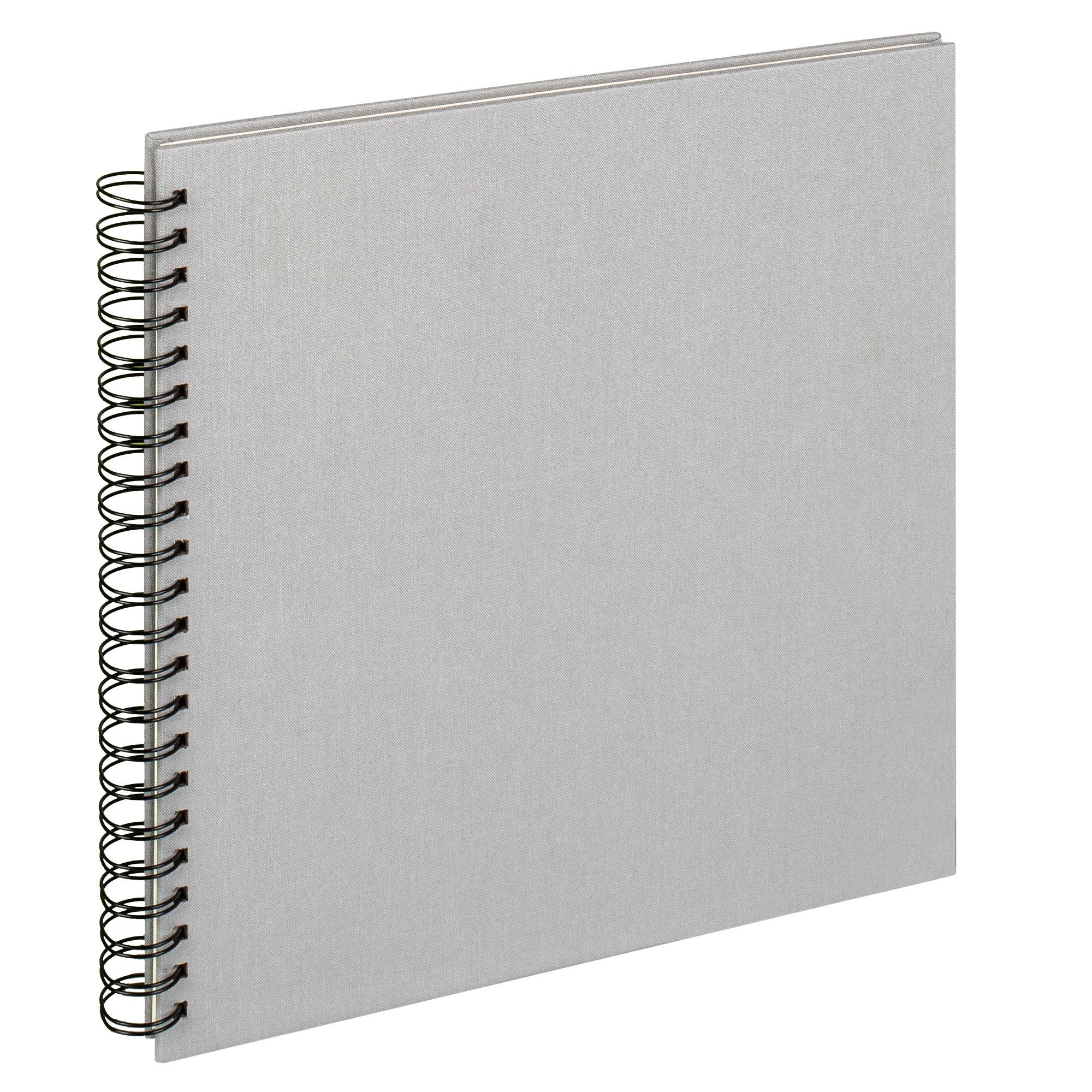 Spiralalbum Cloth grau, 30X30 cm