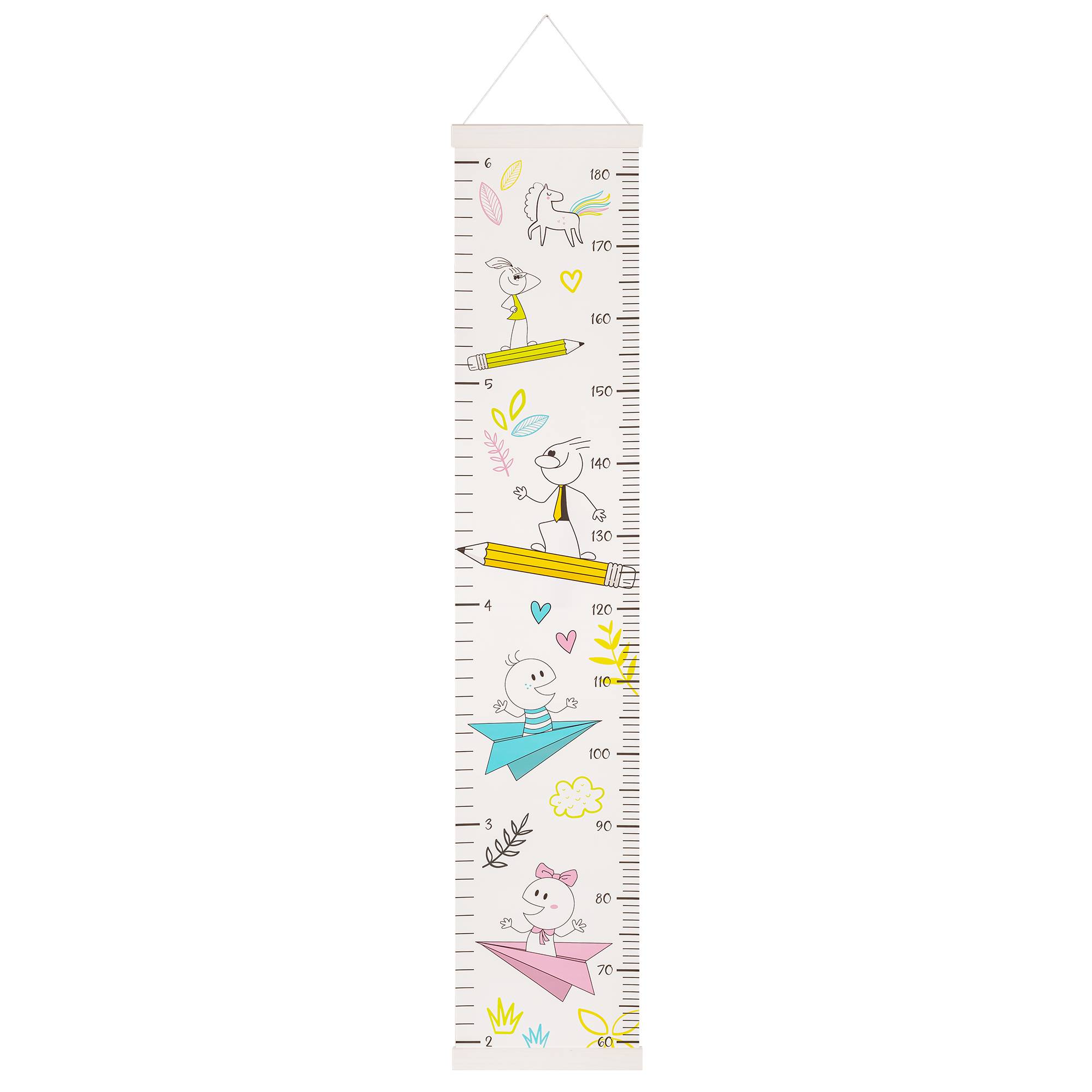 Messlatte Growing Explorer, weiss, Länge 131 cm