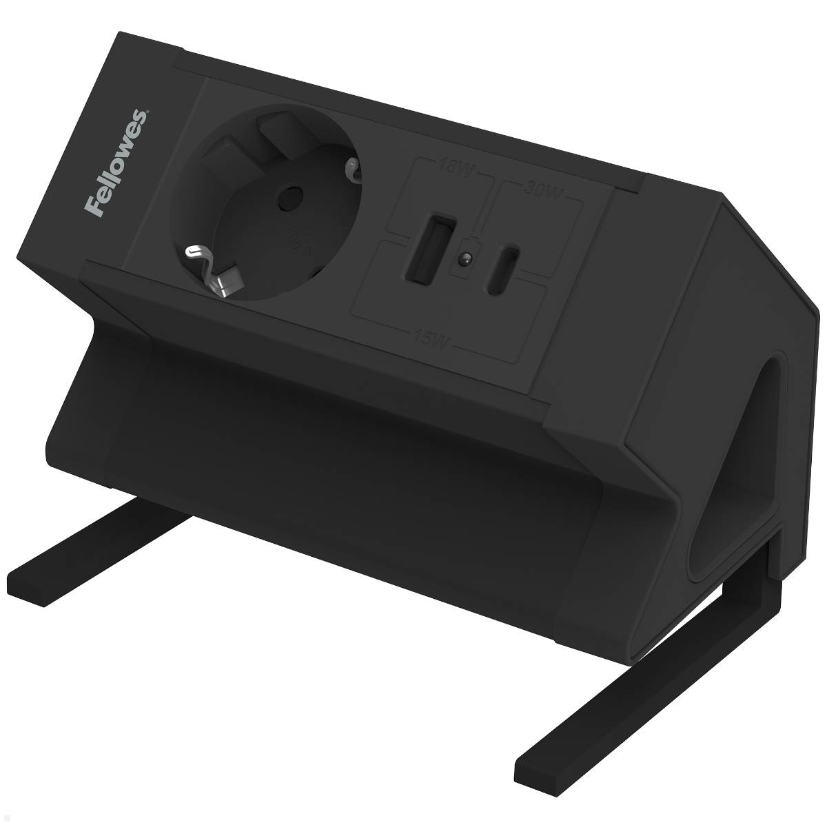 Fellowes Power Desk Up 2.0 Tischsteckdose mit USB-A und USB-C Charger (100115569...
