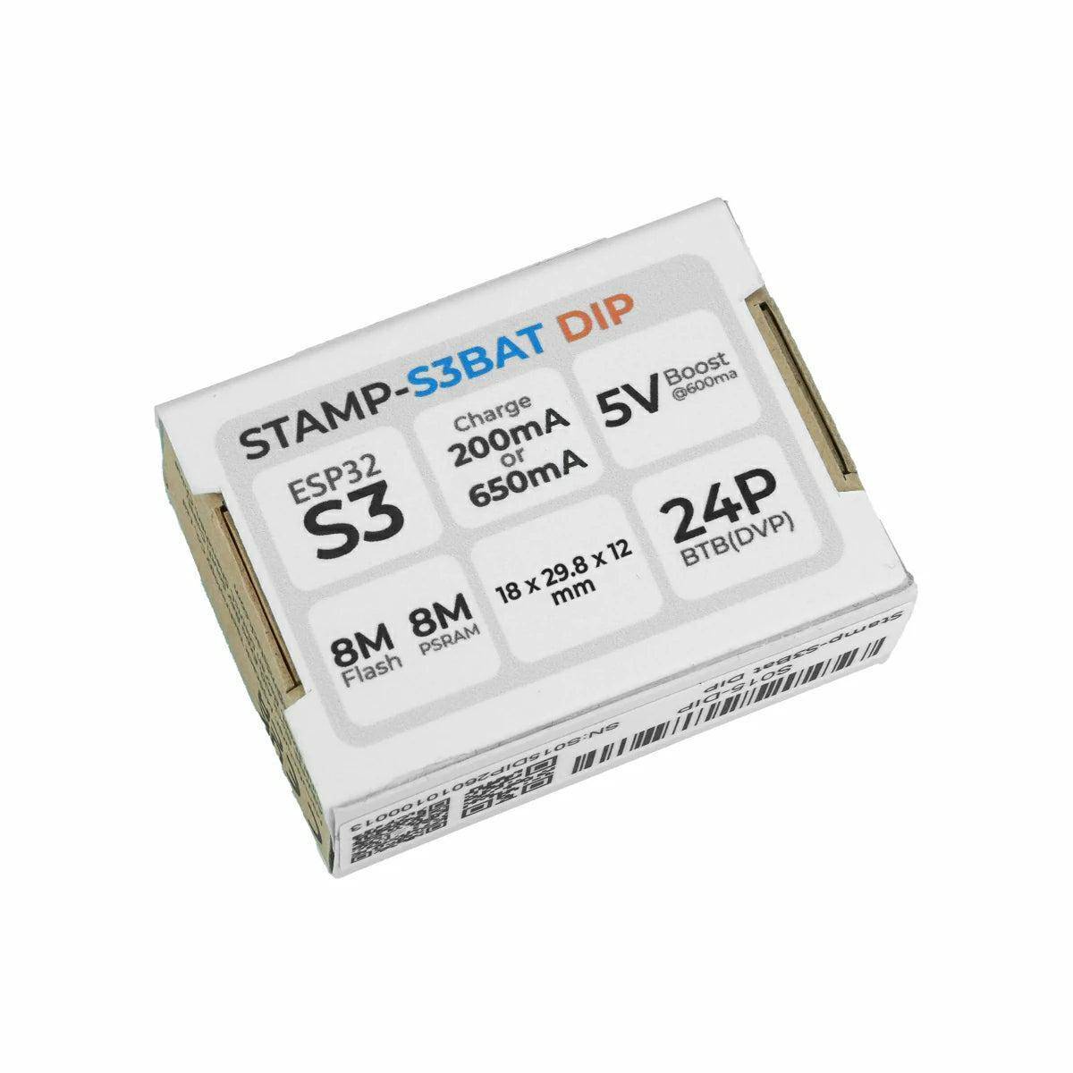 M5StampS3 BAT Module mit 2.54 Header Pin, ESP32 S3, 8MB Flash, 8MB PSRAM, WiFi